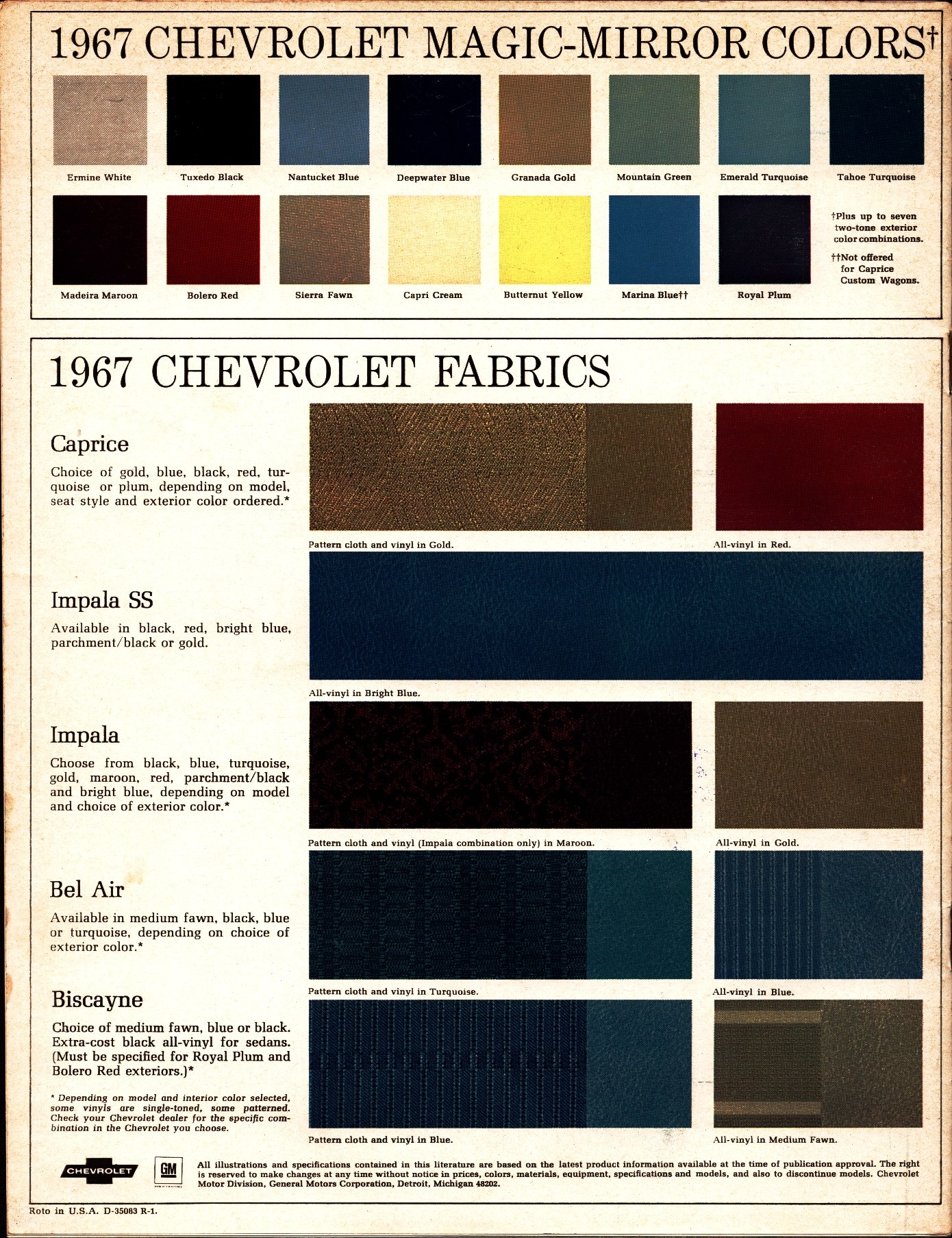 1967 Chevrolet Full Size Brochure (R-1) 32