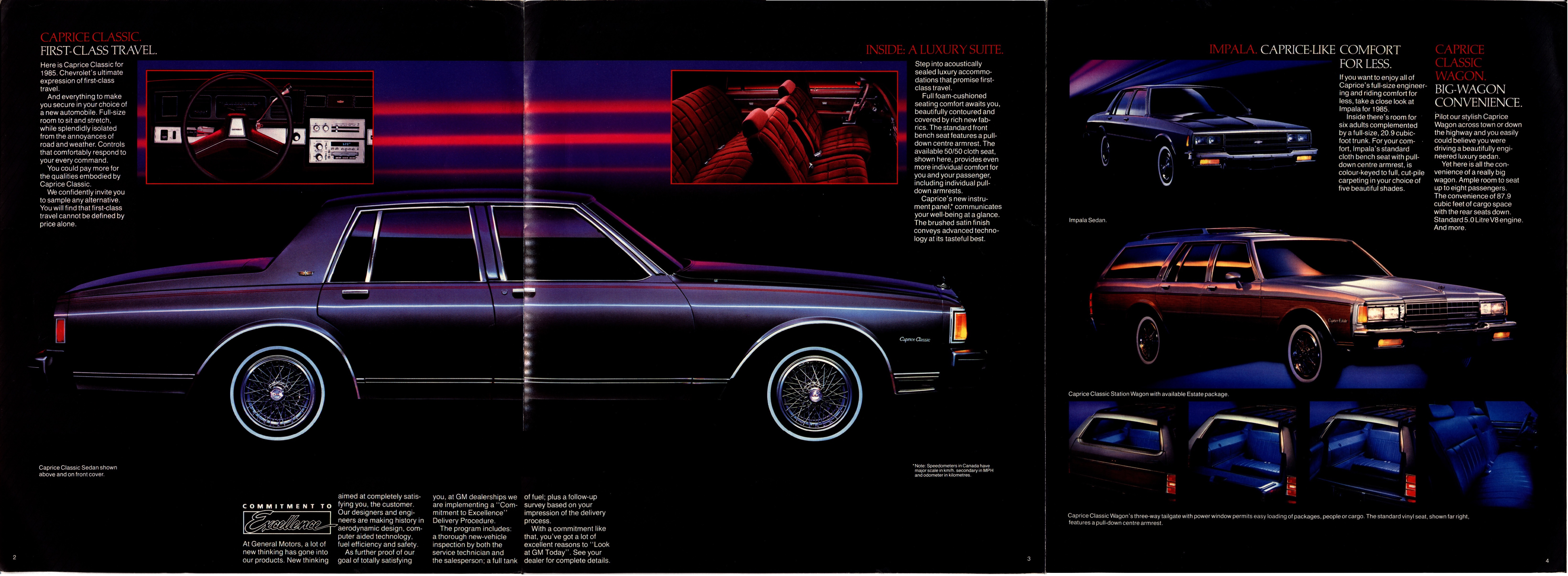 1985 Chevrolet Caprice Classic & Impala Brochure Canada_02-03-04