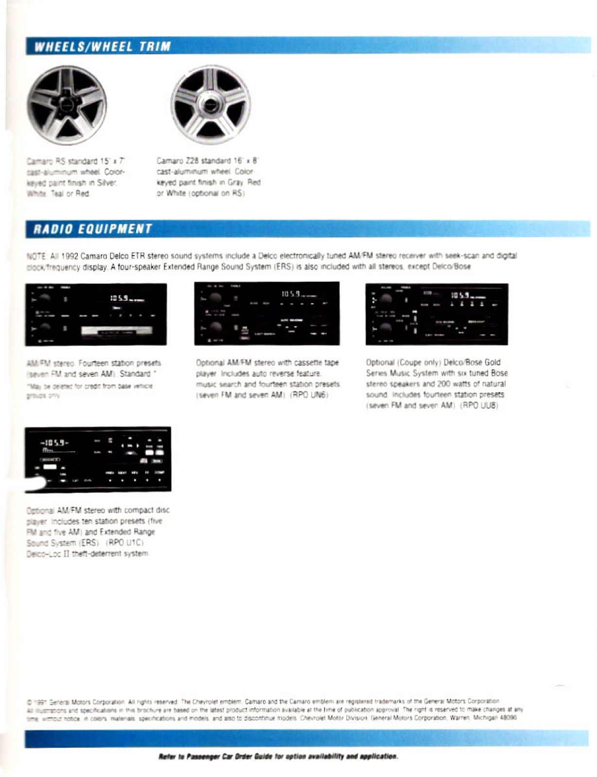 1992 Chevrolet Camaro Order Sheet-04