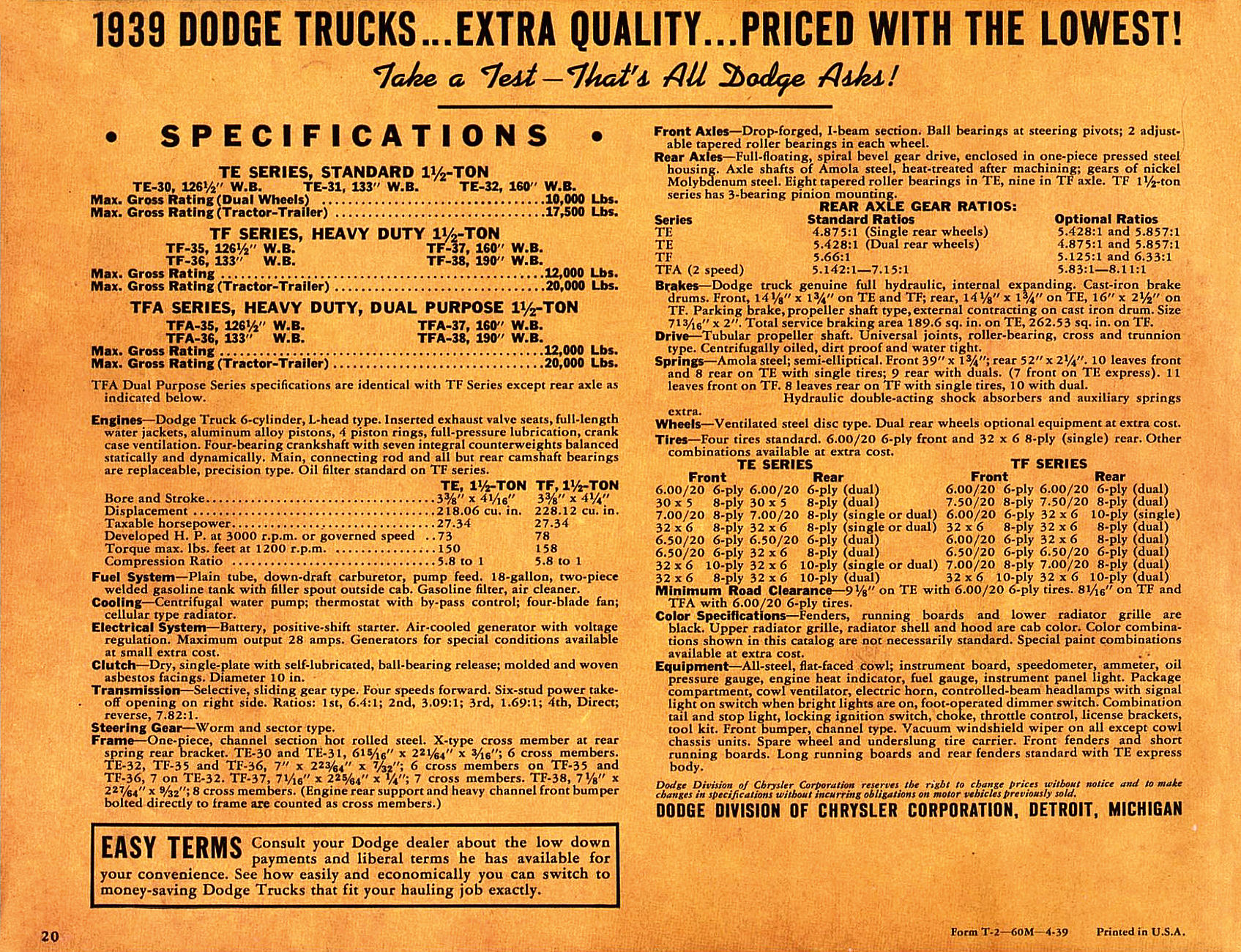 1939 Dodge 1½ ton Trucks-20
