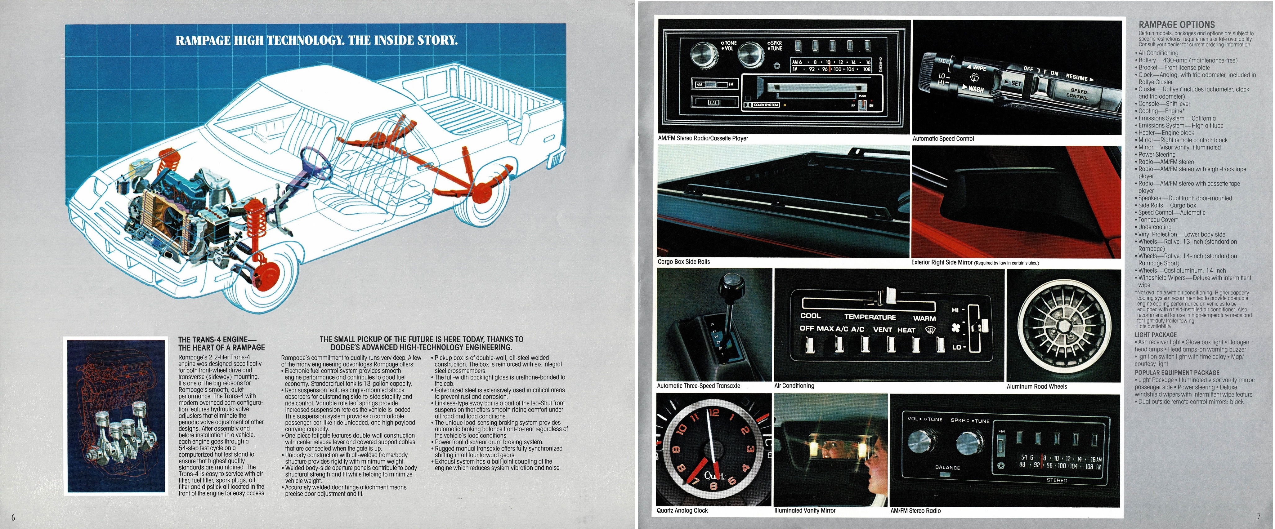 1982 Dodge Rampage Brochure 06-07