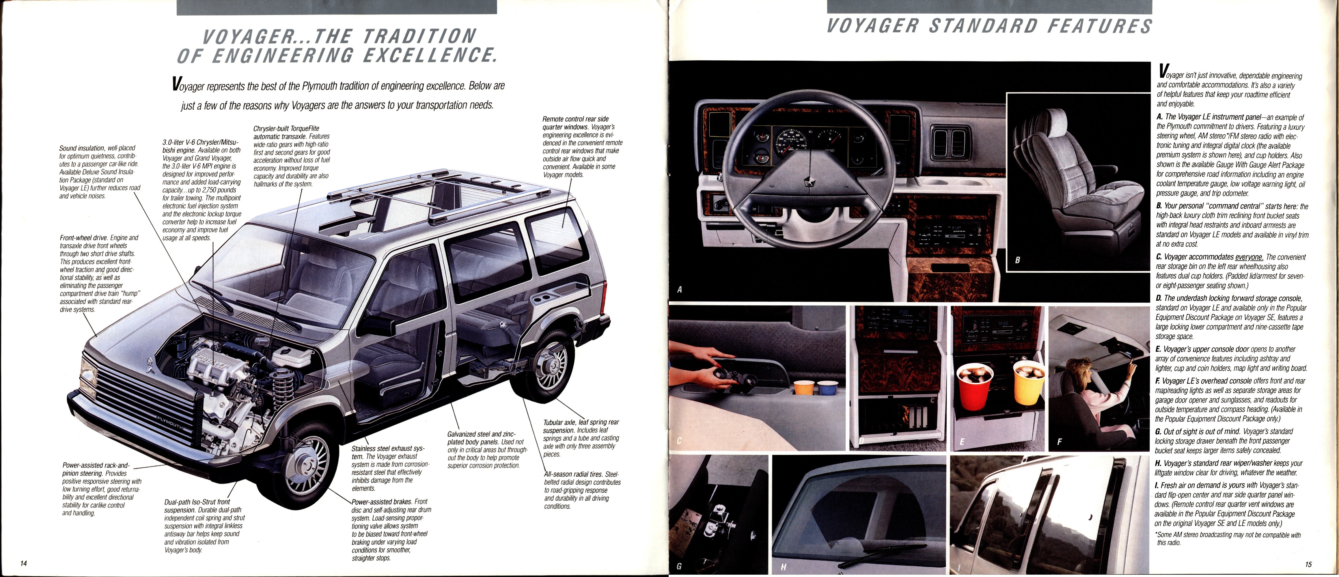 1987 Plymouth Voyager Brochure (Rev) 14-15