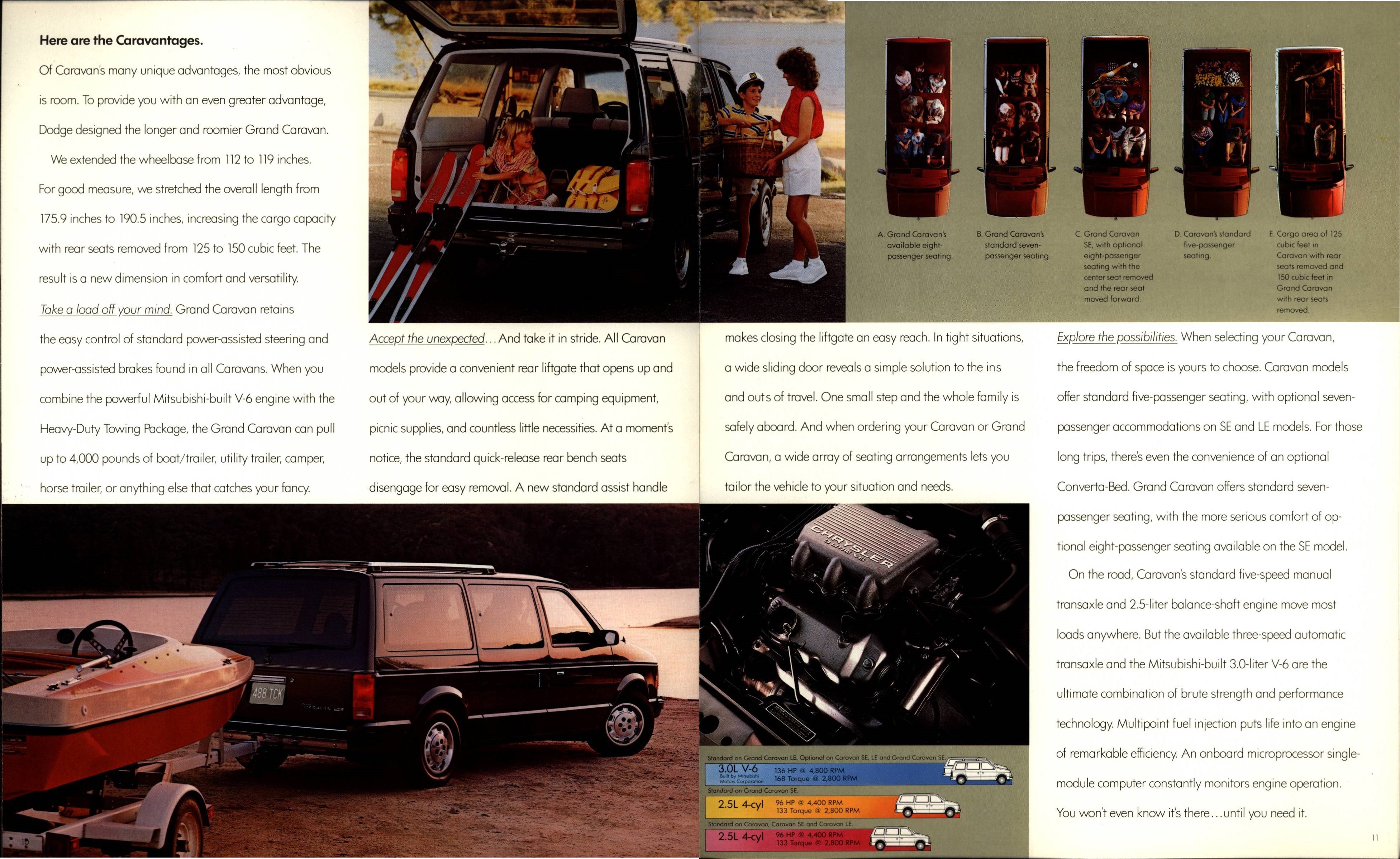 1988 Dodge Caravan Brochure 10-11