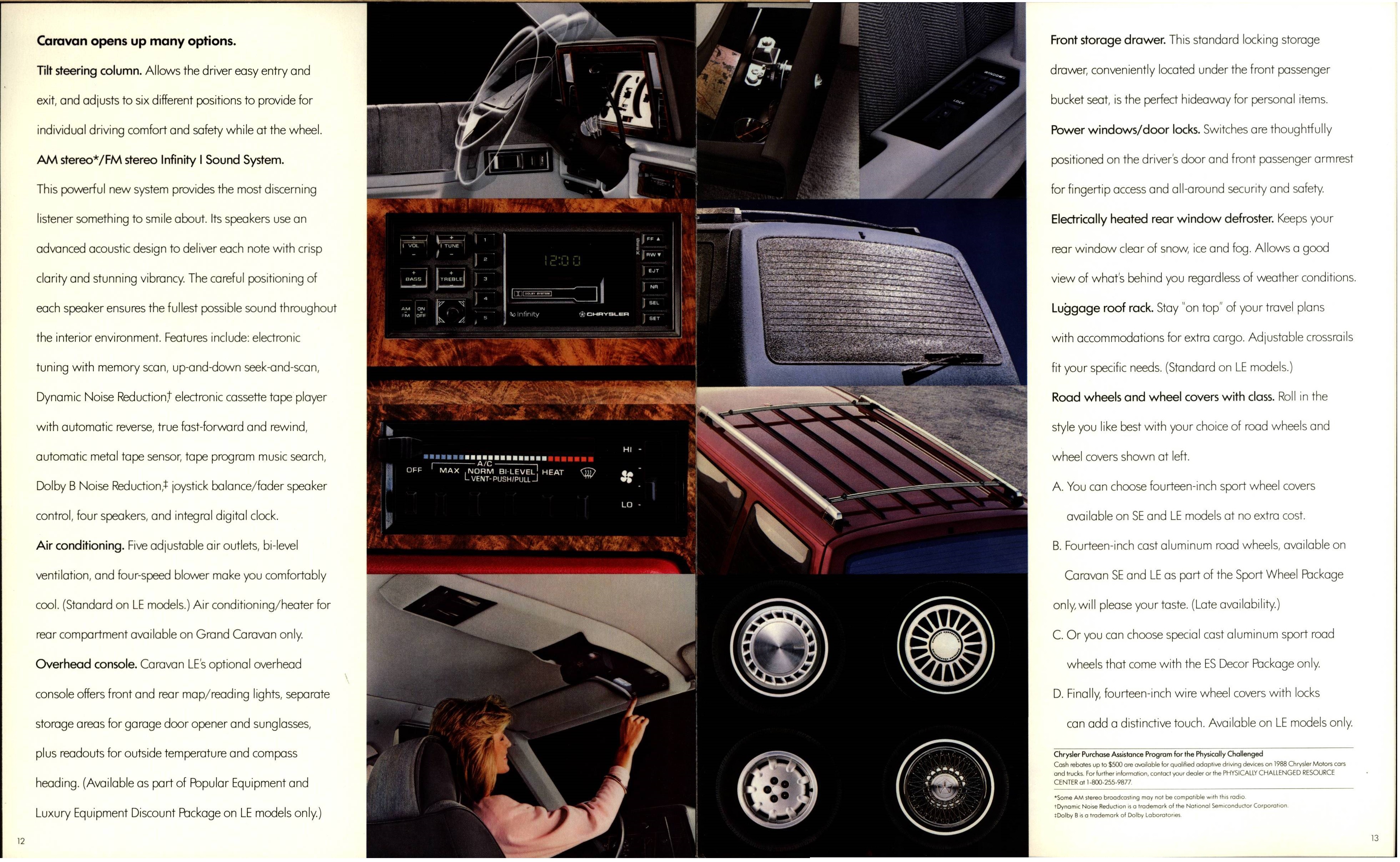 1988 Dodge Caravan Brochure 12-13