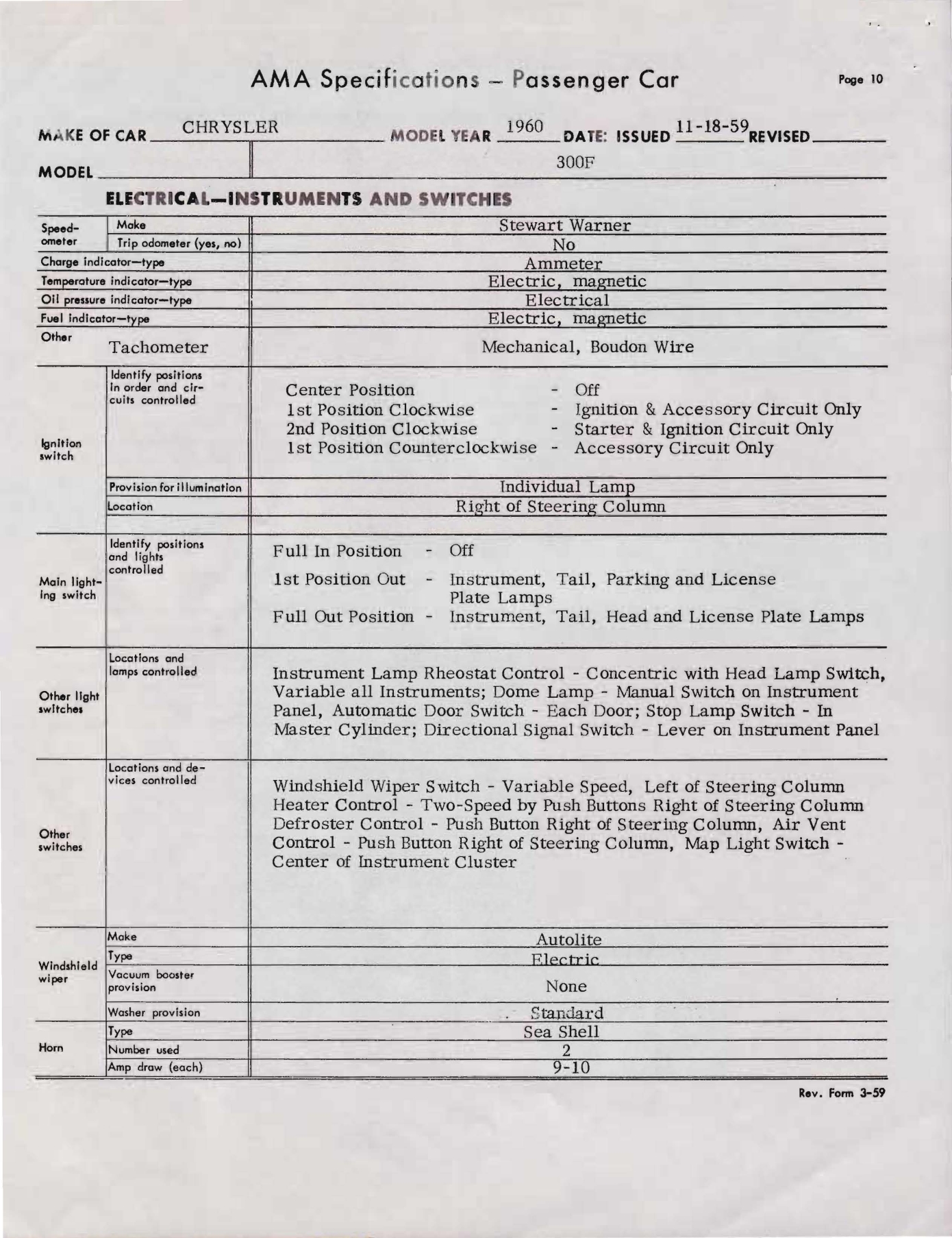 1960 Chrysler 300F AMA Specs-12