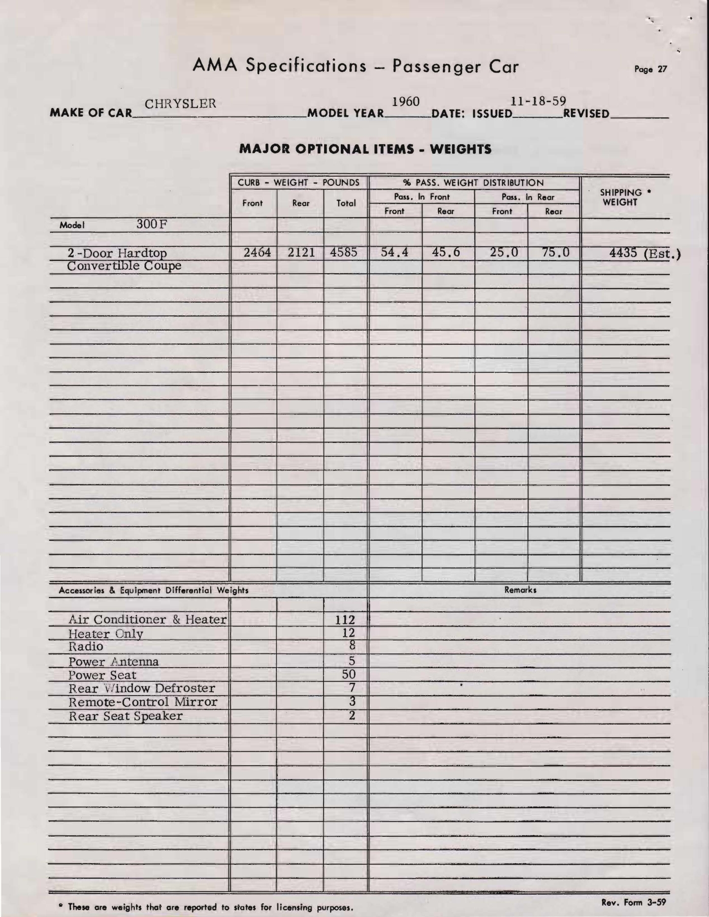 1960 Chrysler 300F AMA Specs-30