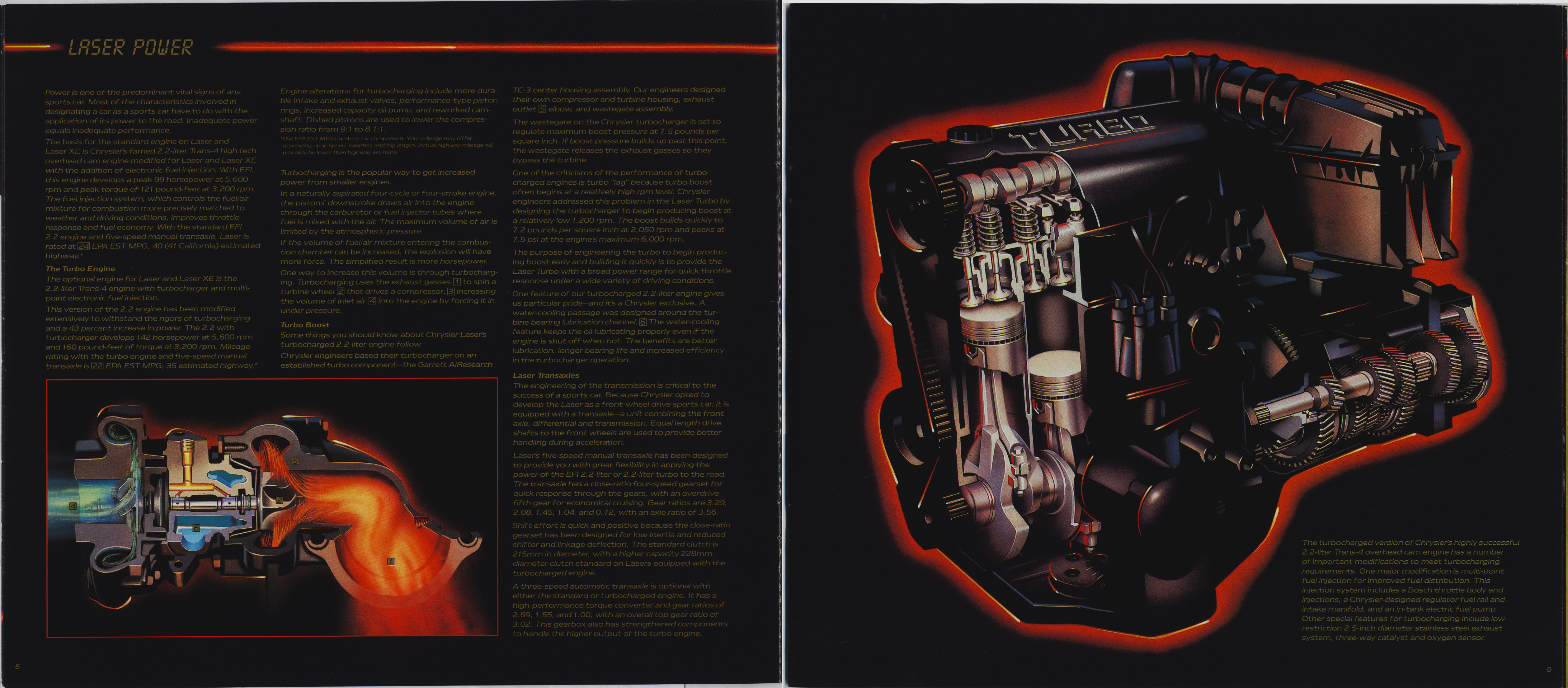 1984 Chrysler Laser Brochure 08-09