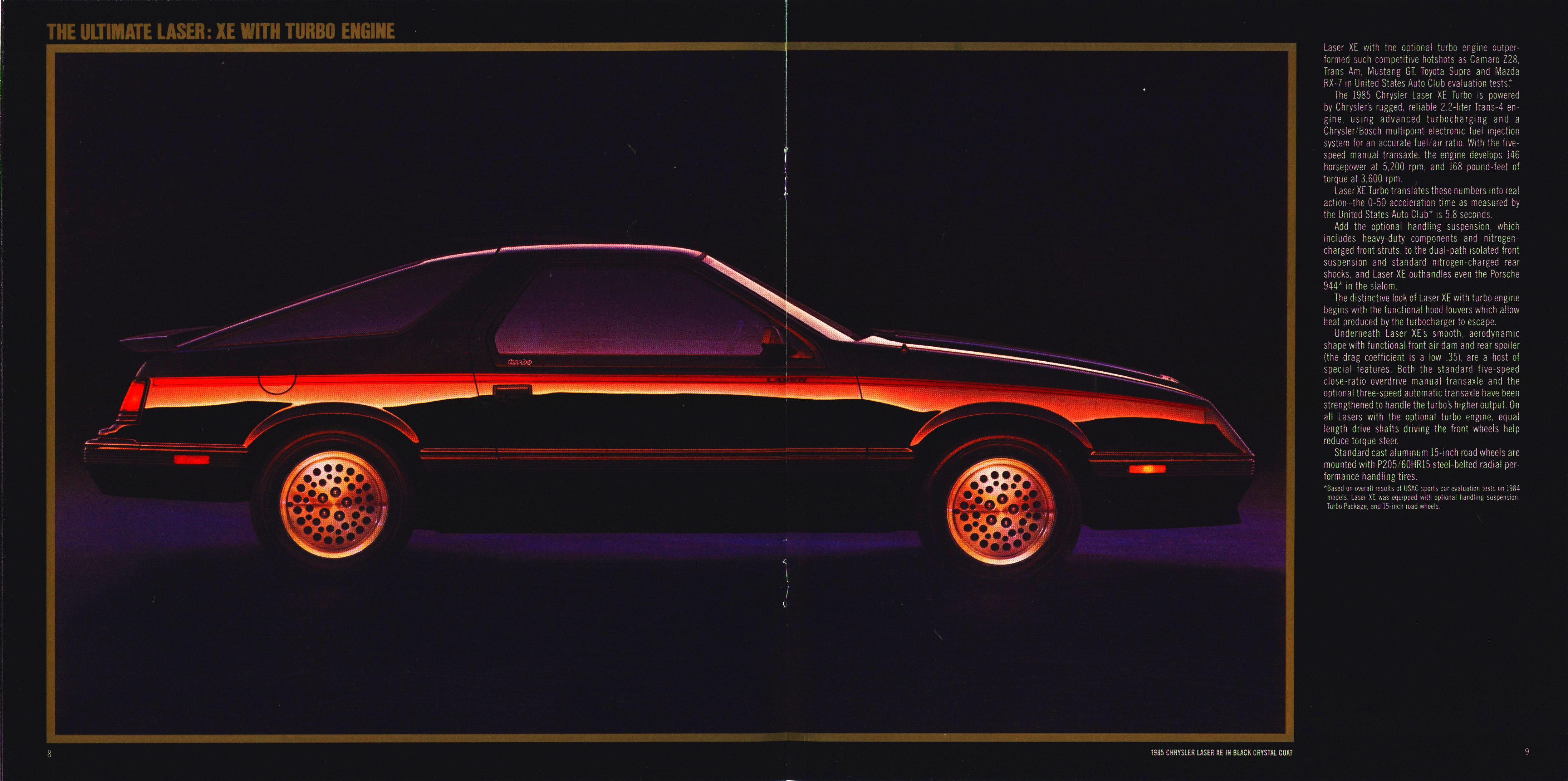 1985 Chrysler Laser Brochure 08-09