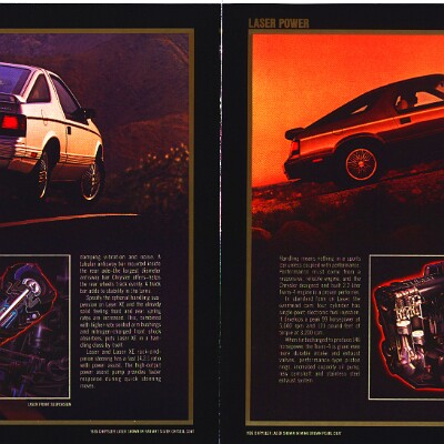 1985 Chrysler Laser Brochure 10-11