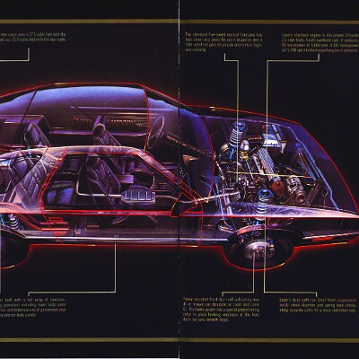 1985 Chrysler Laser Brochure 12-13