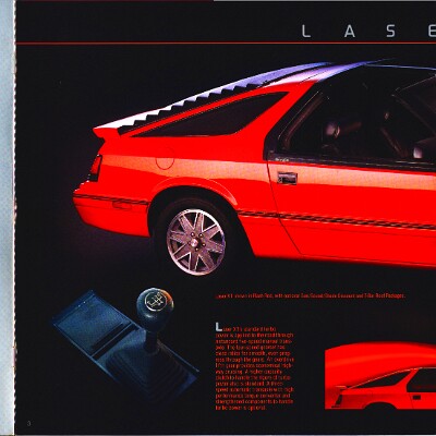 1986 Chrysler Laser Brochure 02-03-04