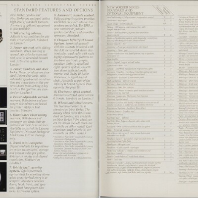 1989 Chrysler New Yorker Brochure 16-17