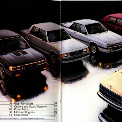 1986 Plymouth Full Line Prestige Brochure 02-03
