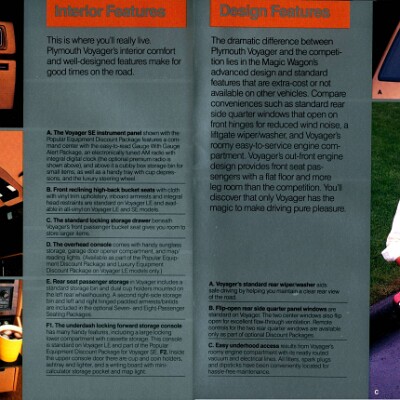 1986 Plymouth Full Line Prestige Brochure 14-15