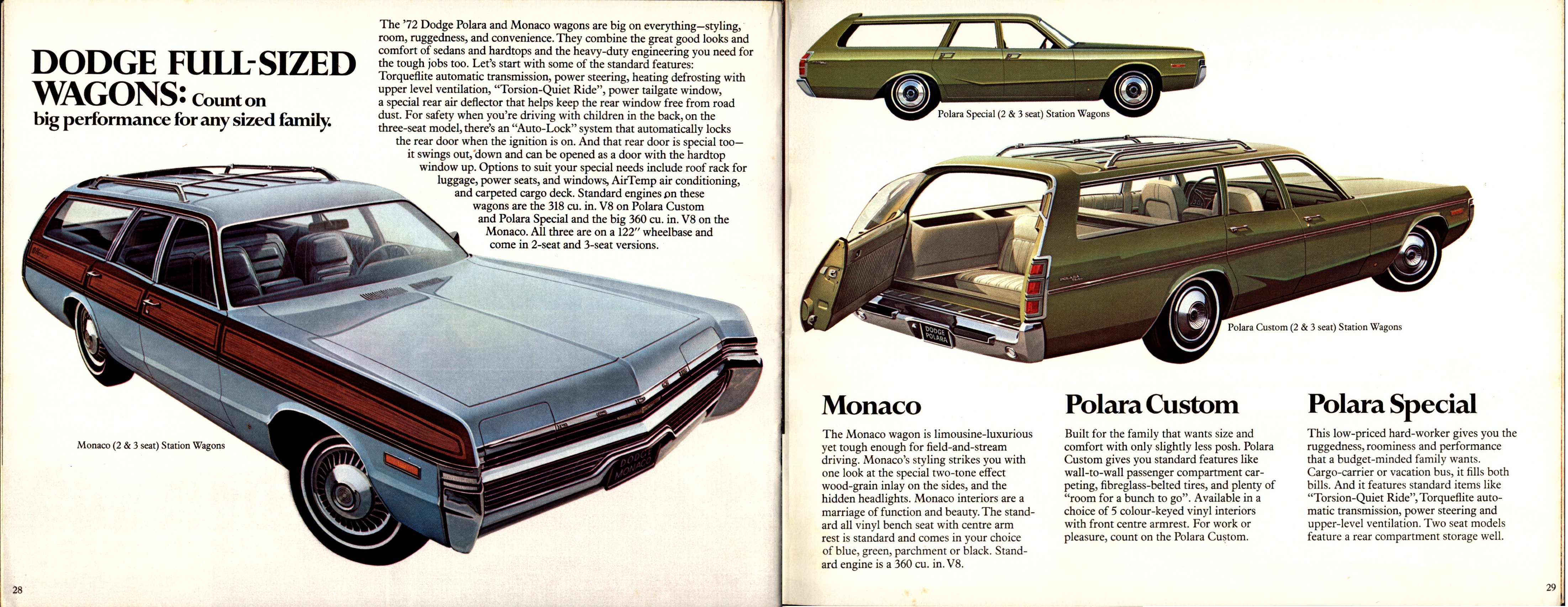 1972 Dodge Full Line Brochure (Cdn)  28-29