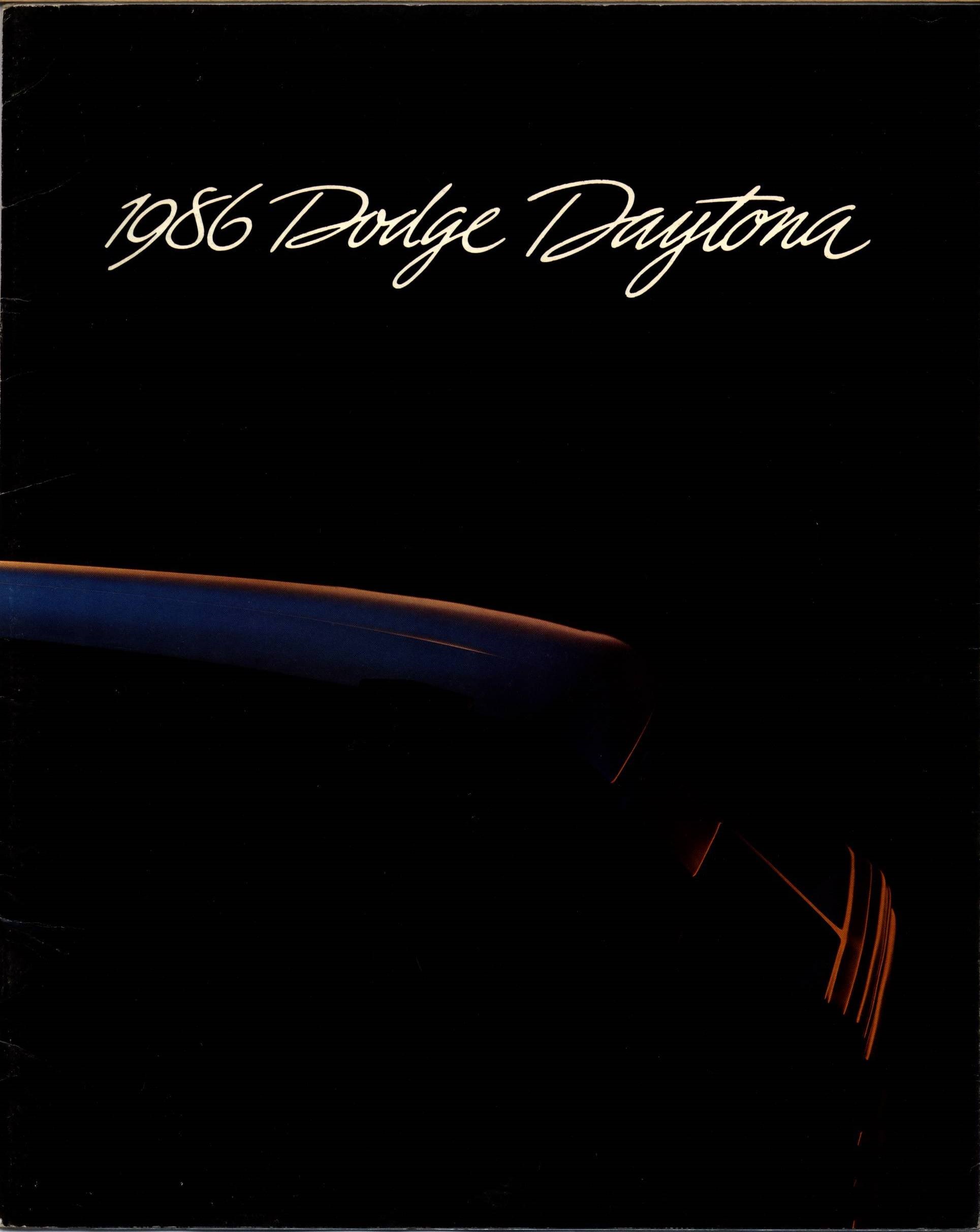 1986 Dodge Daytona Brochure 01