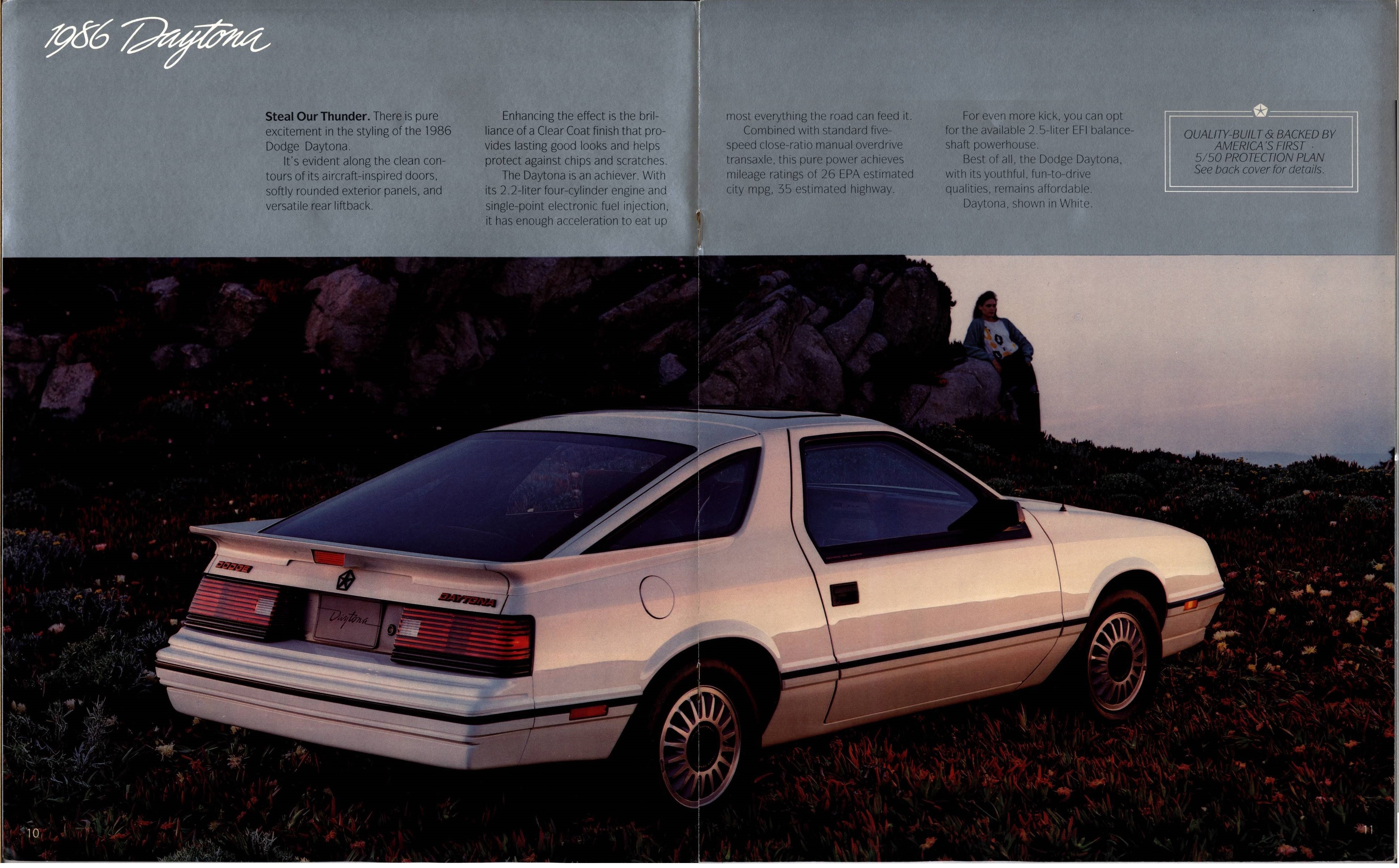 1986 Dodge Daytona Brochure 10-11