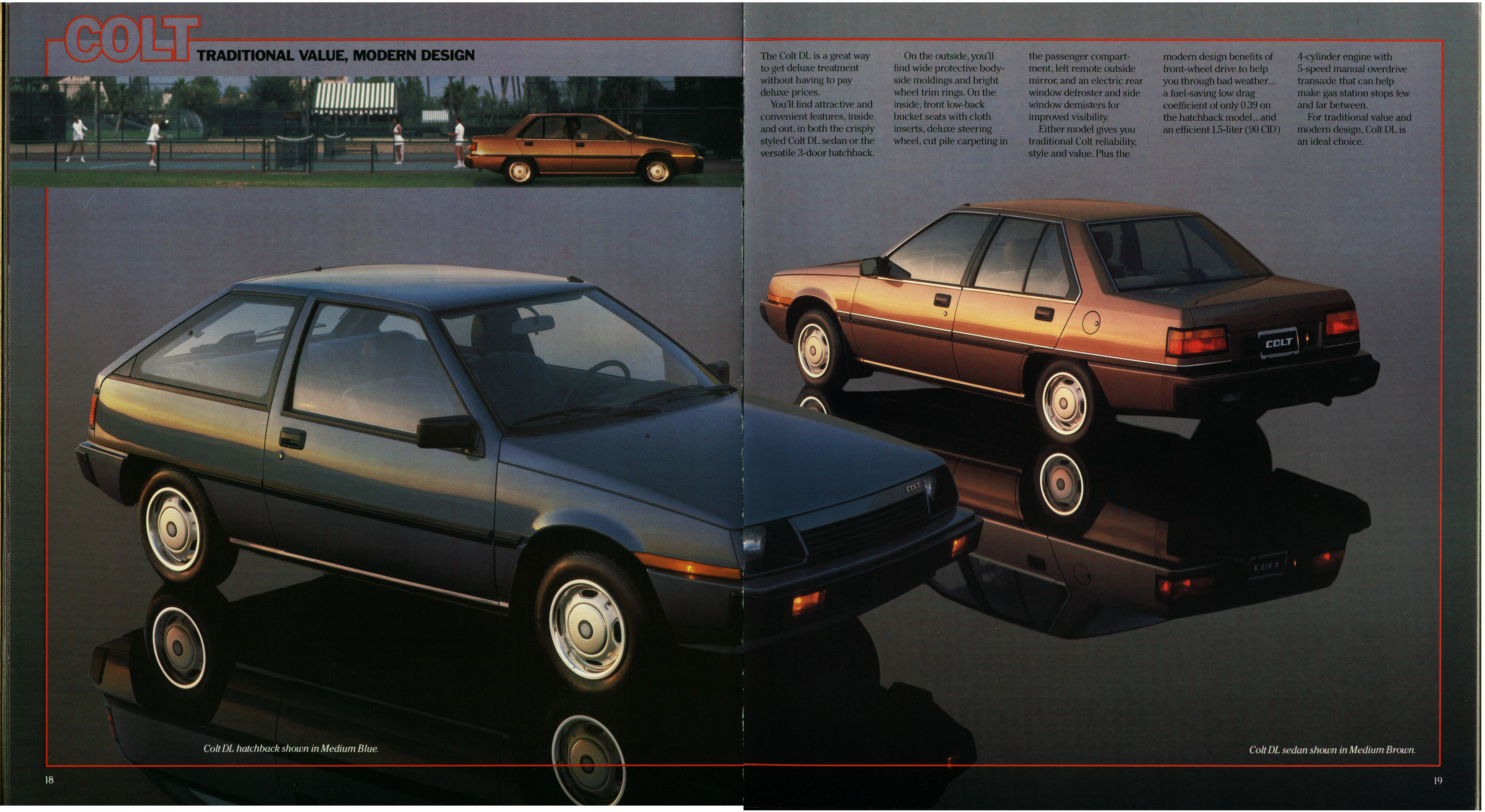 1986 Dodge Imports Prestige Brochure 18-19