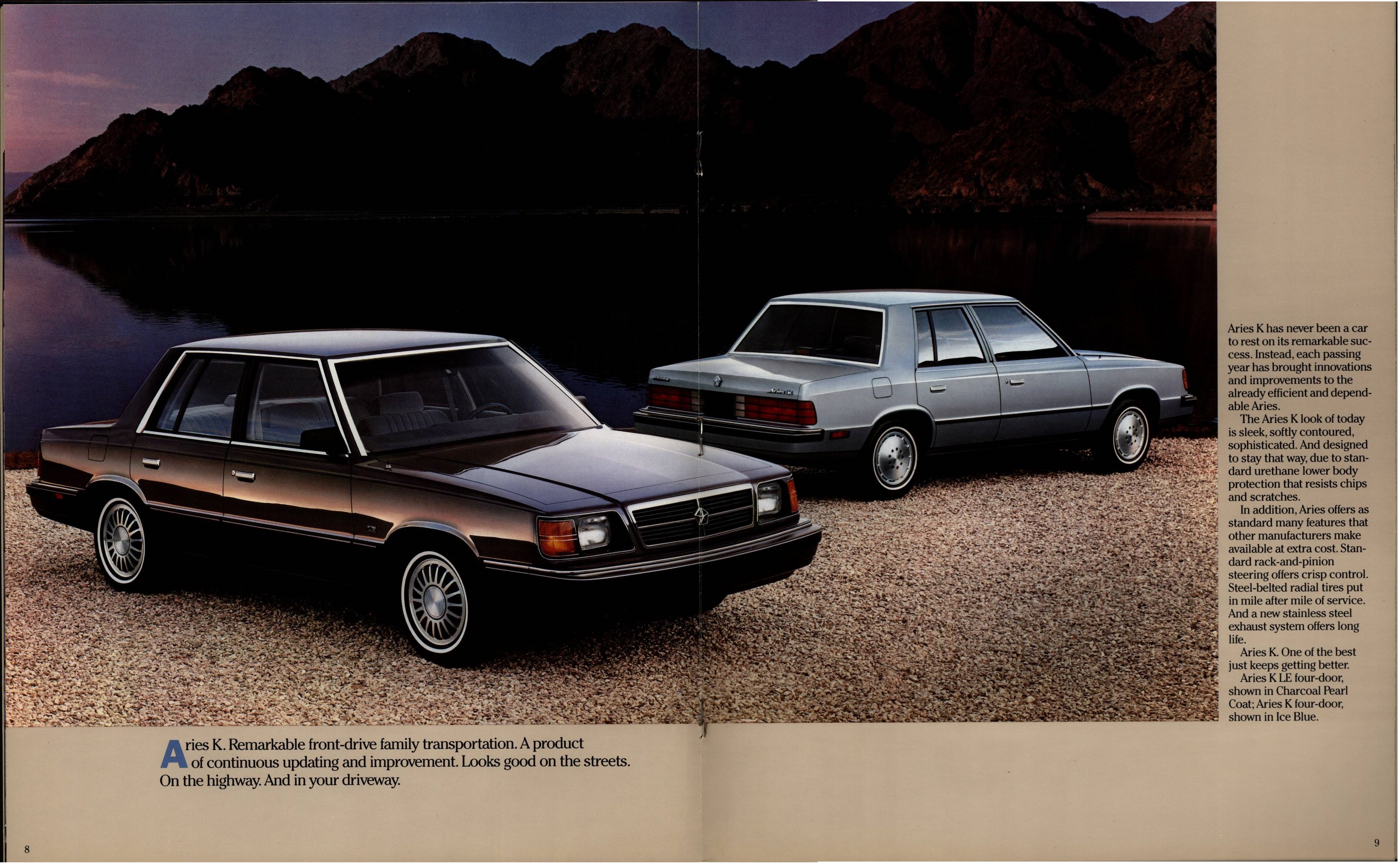 1987 Dodge Aries K Brochure (Rev) 08-09