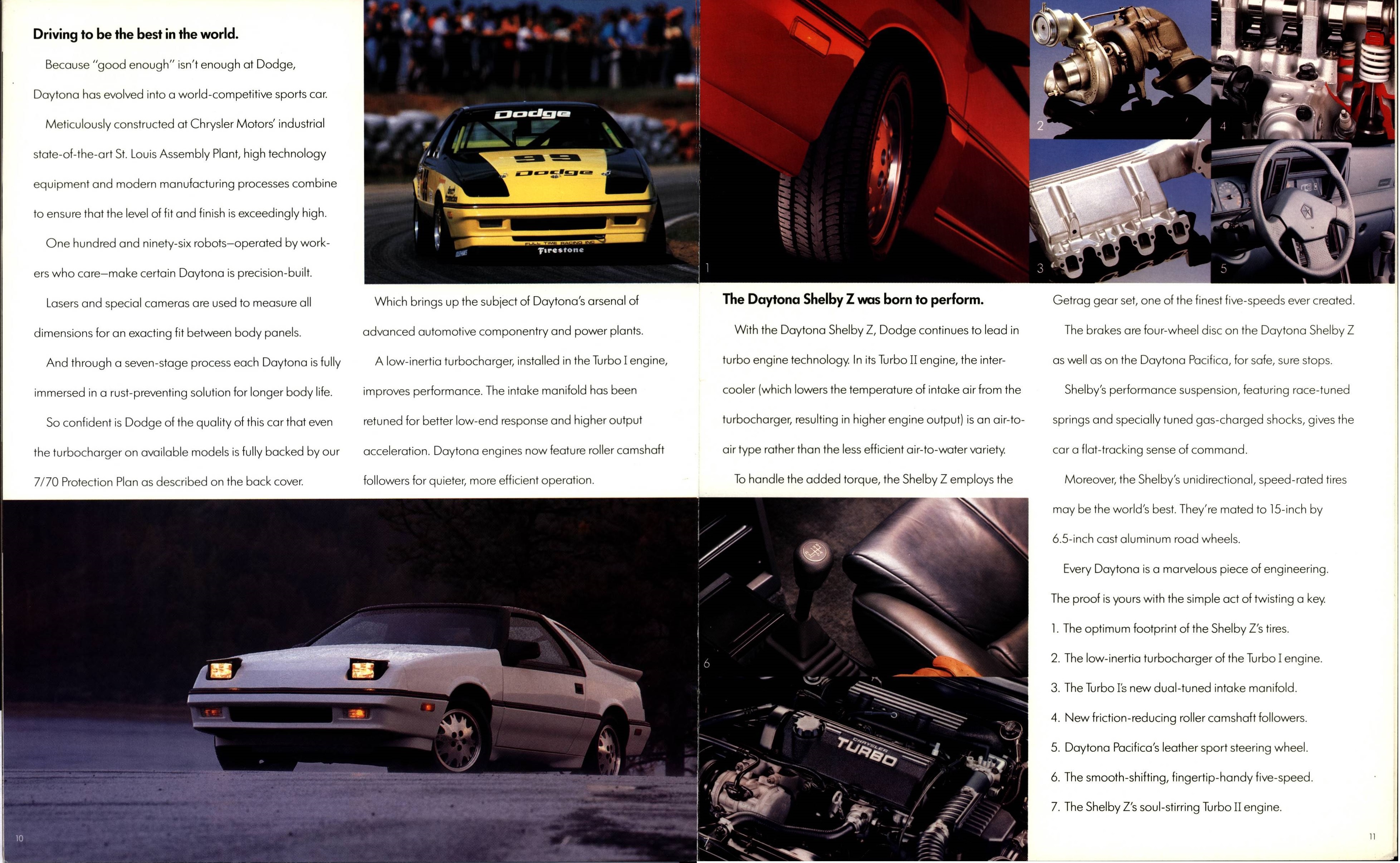 1988 Dodge Daytona Brochure 10-11