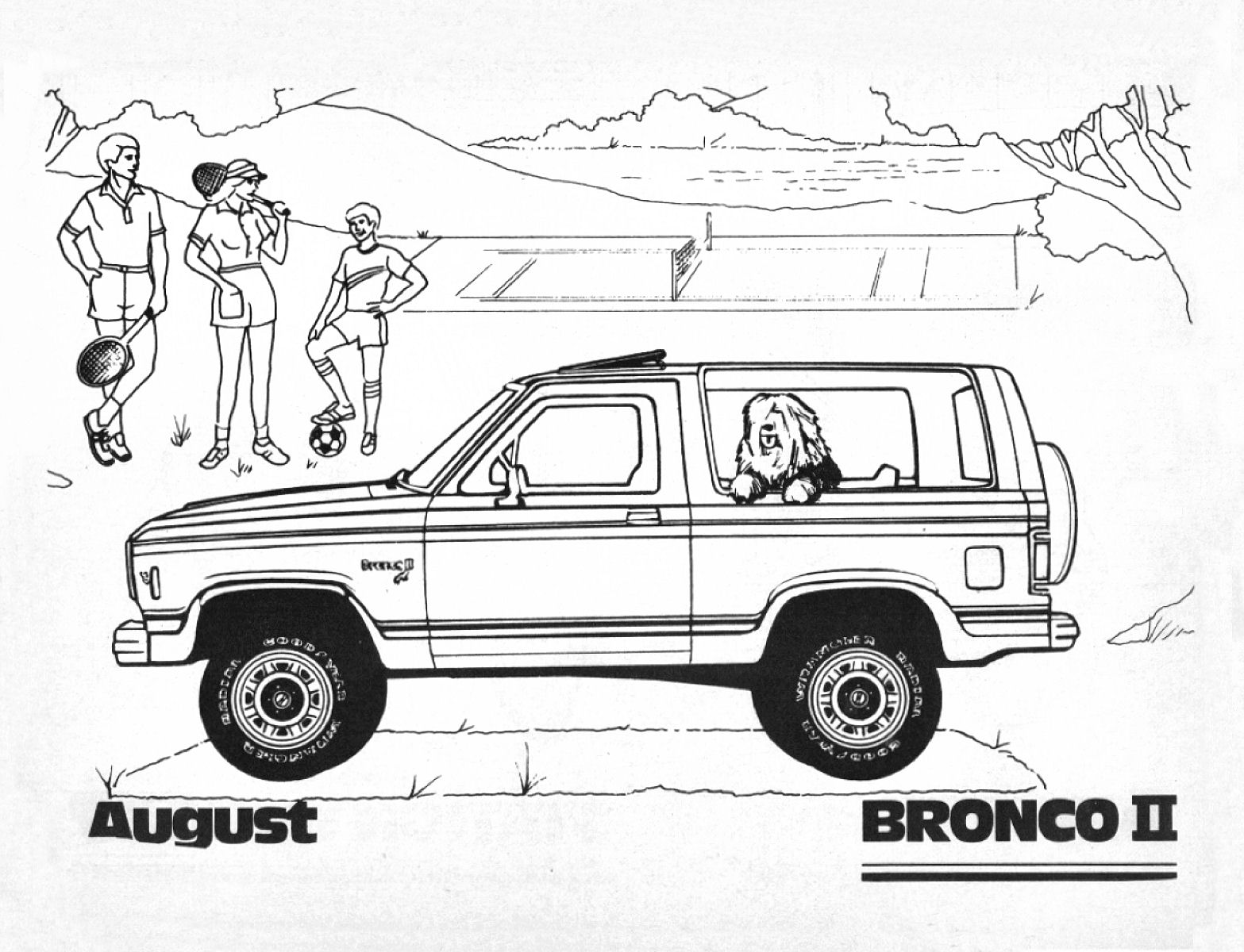 ford bronco coloring pages