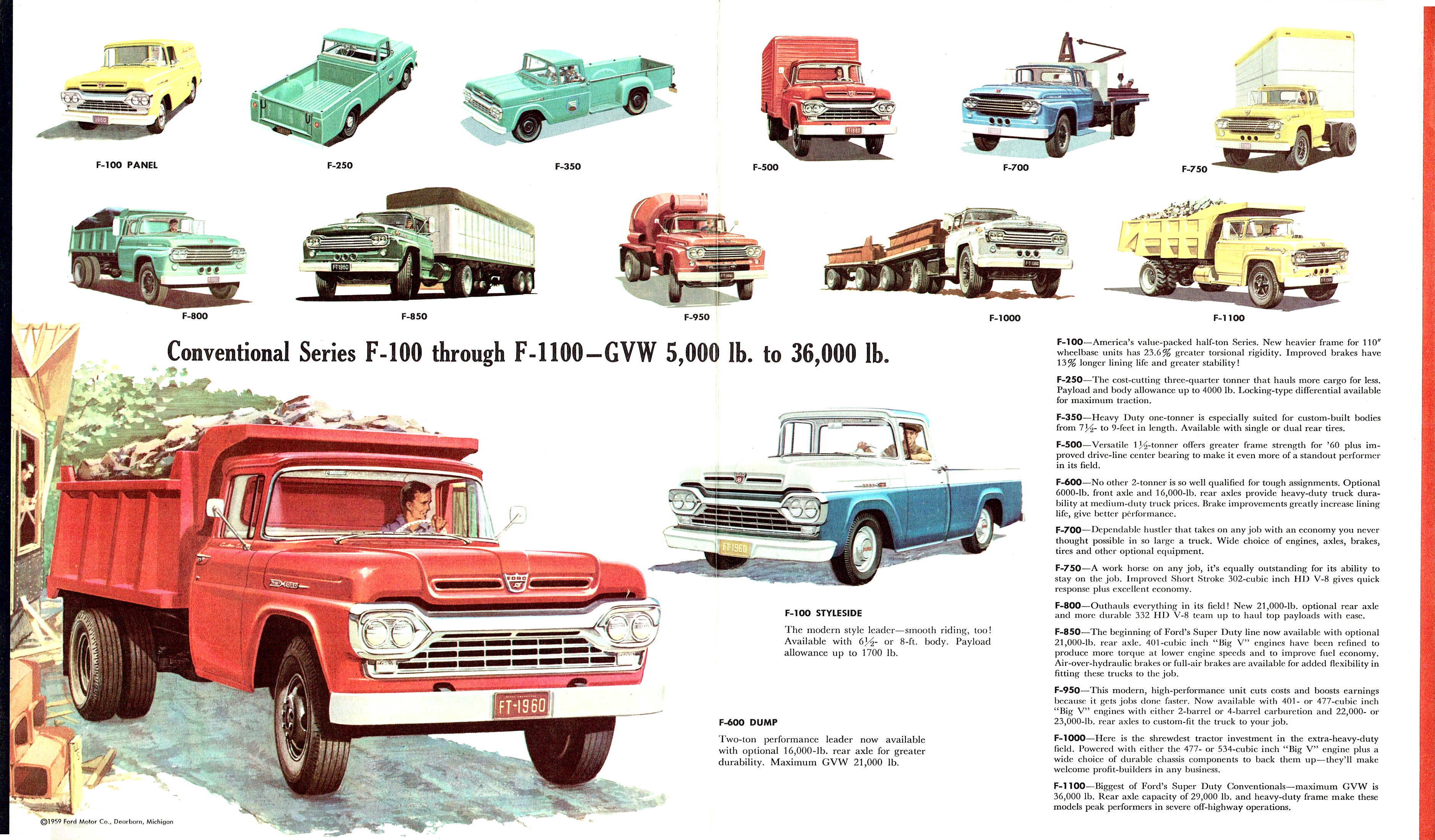 1960 Ford Trucks Full Line Folder (Rev)-02-03