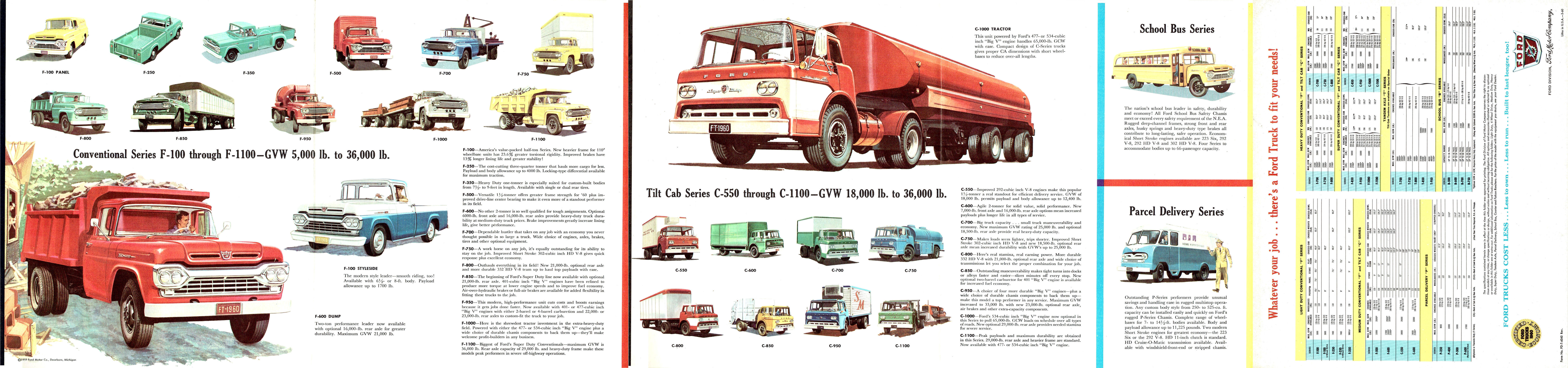 1960 Ford Trucks Full Line Folder (Rev)-Side B