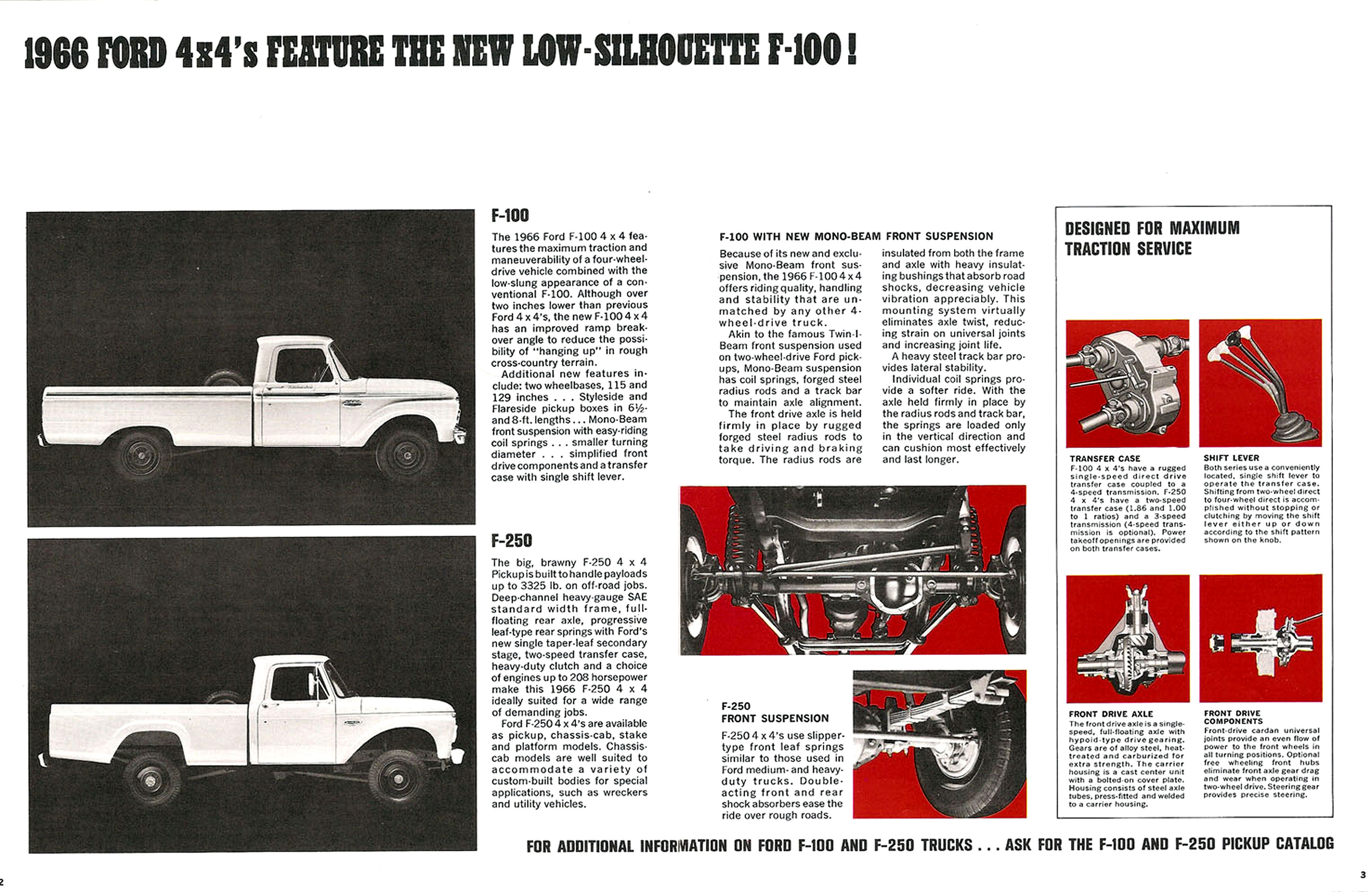 1966 Ford F-100 & F-250 4WD Trucks-02-03