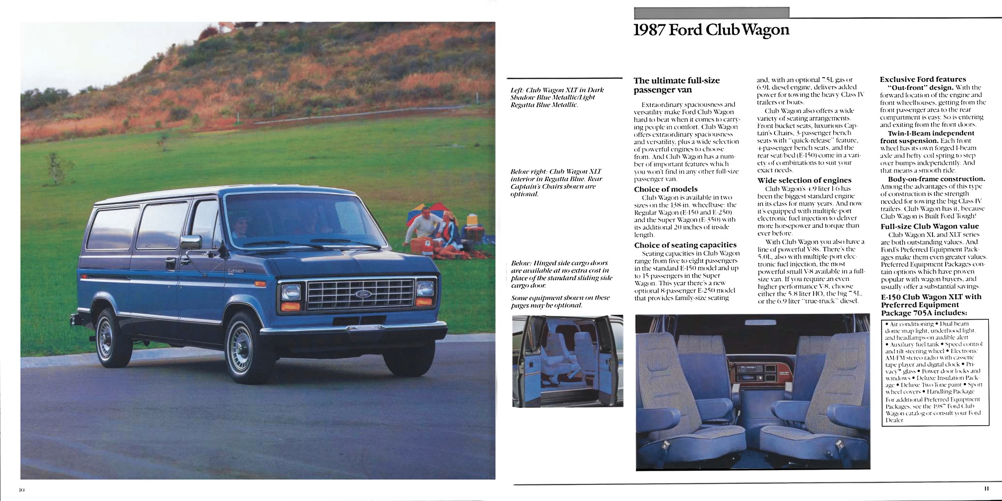 1987 Ford Wagons Brochure 10-11