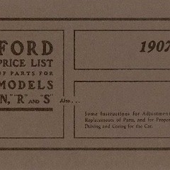 1907-Fotd-Models-N-R-S-Parts-List