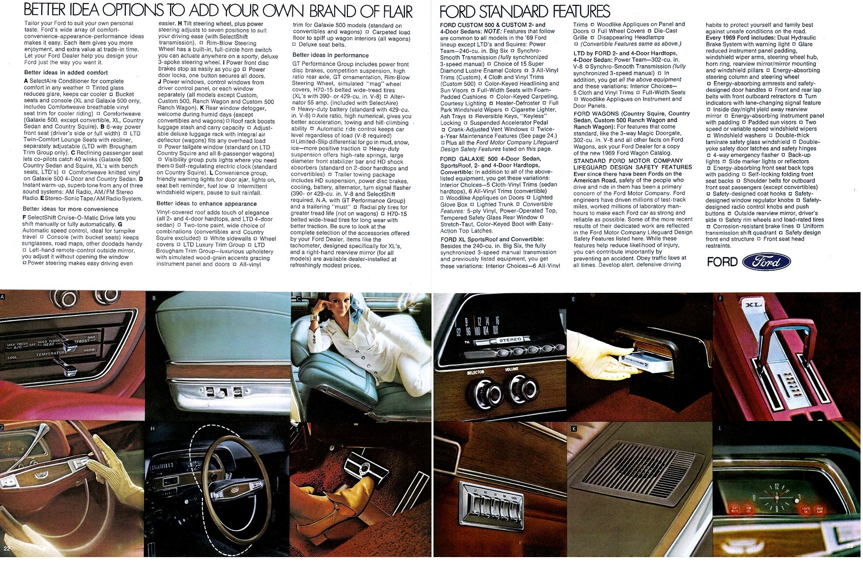 1969 Ford Full Size Brochure (Rev) 22-23