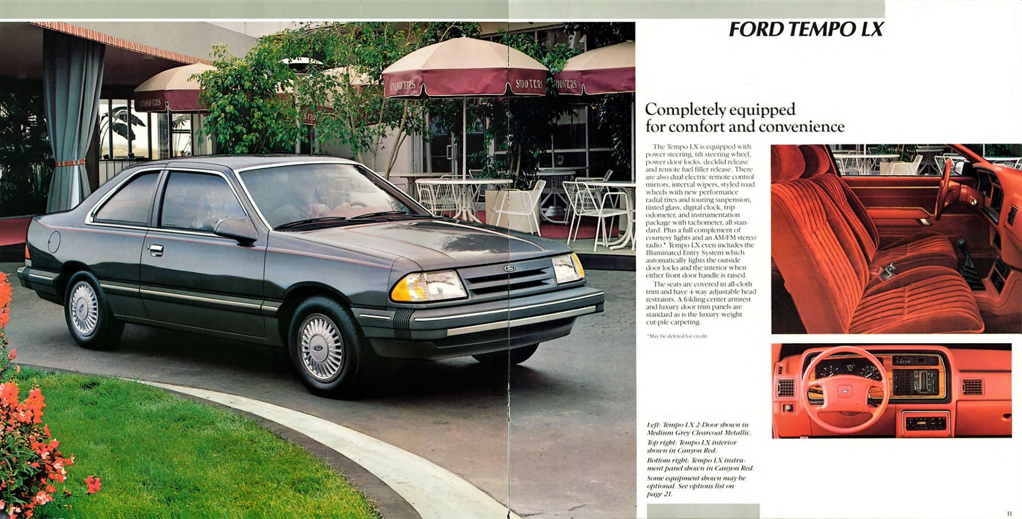 1986 Ford Tempo Brochure 10-11