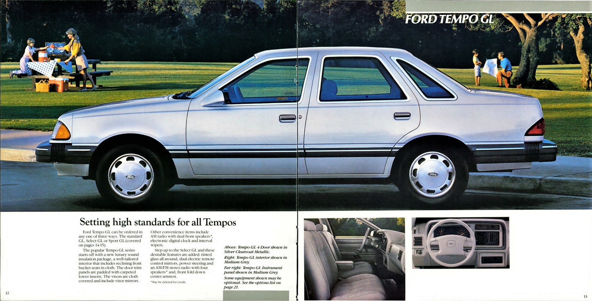 1986 Ford Tempo Brochure 12-13