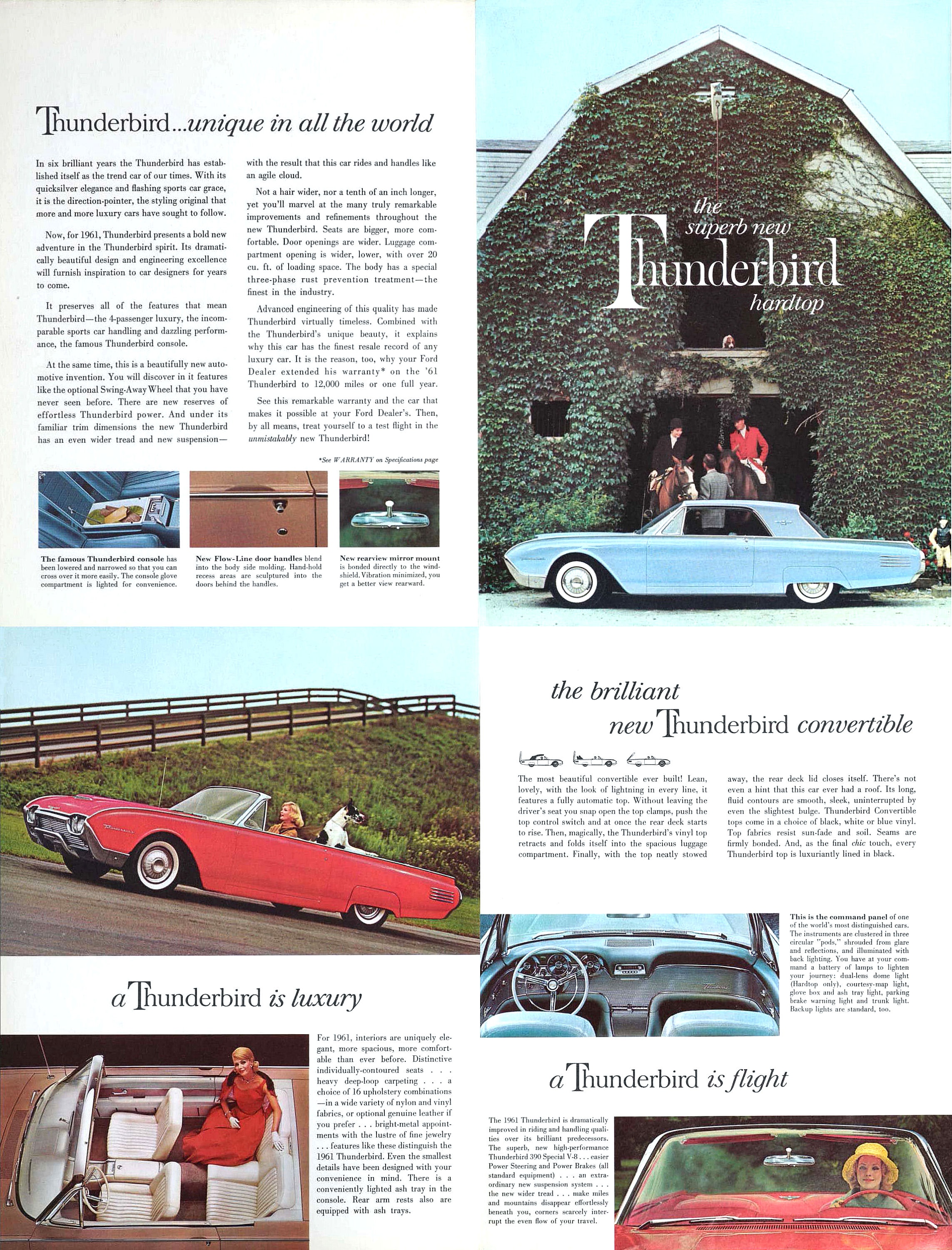 1961 Ford Thunderbird Foldout (Rev)-Side B