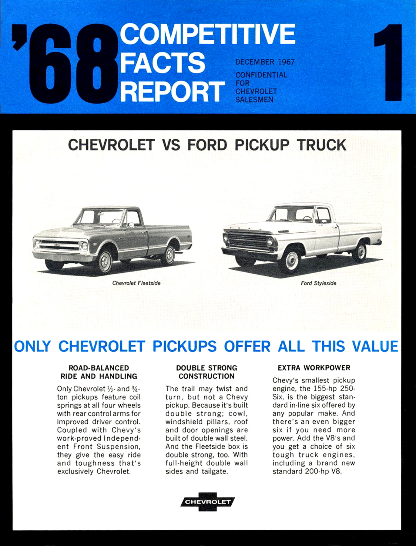 1968 Chevrolet vs Ford Pickup Facts-01