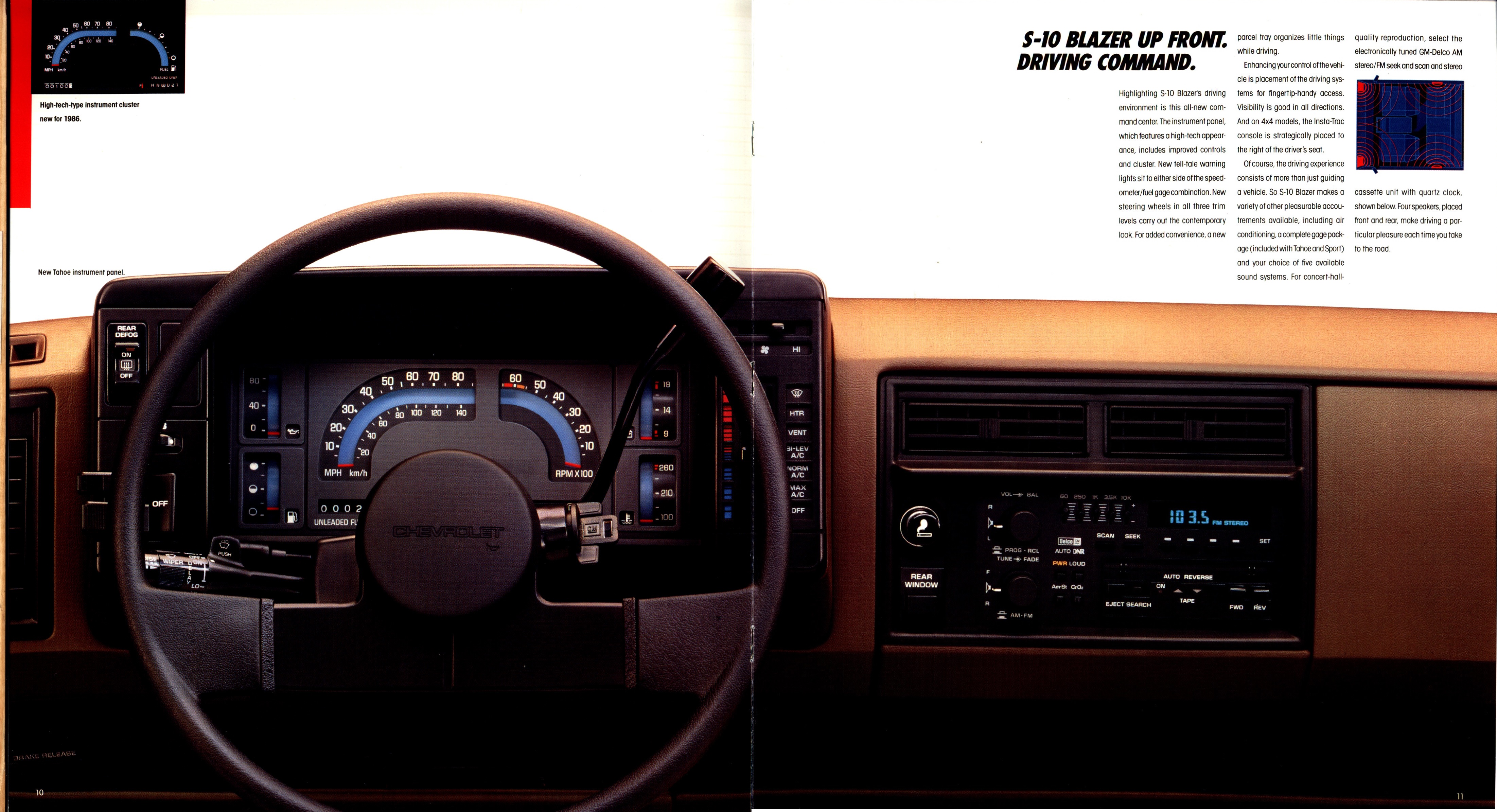 1986 Chevrolet S-10 Blazer Brochure 10-11