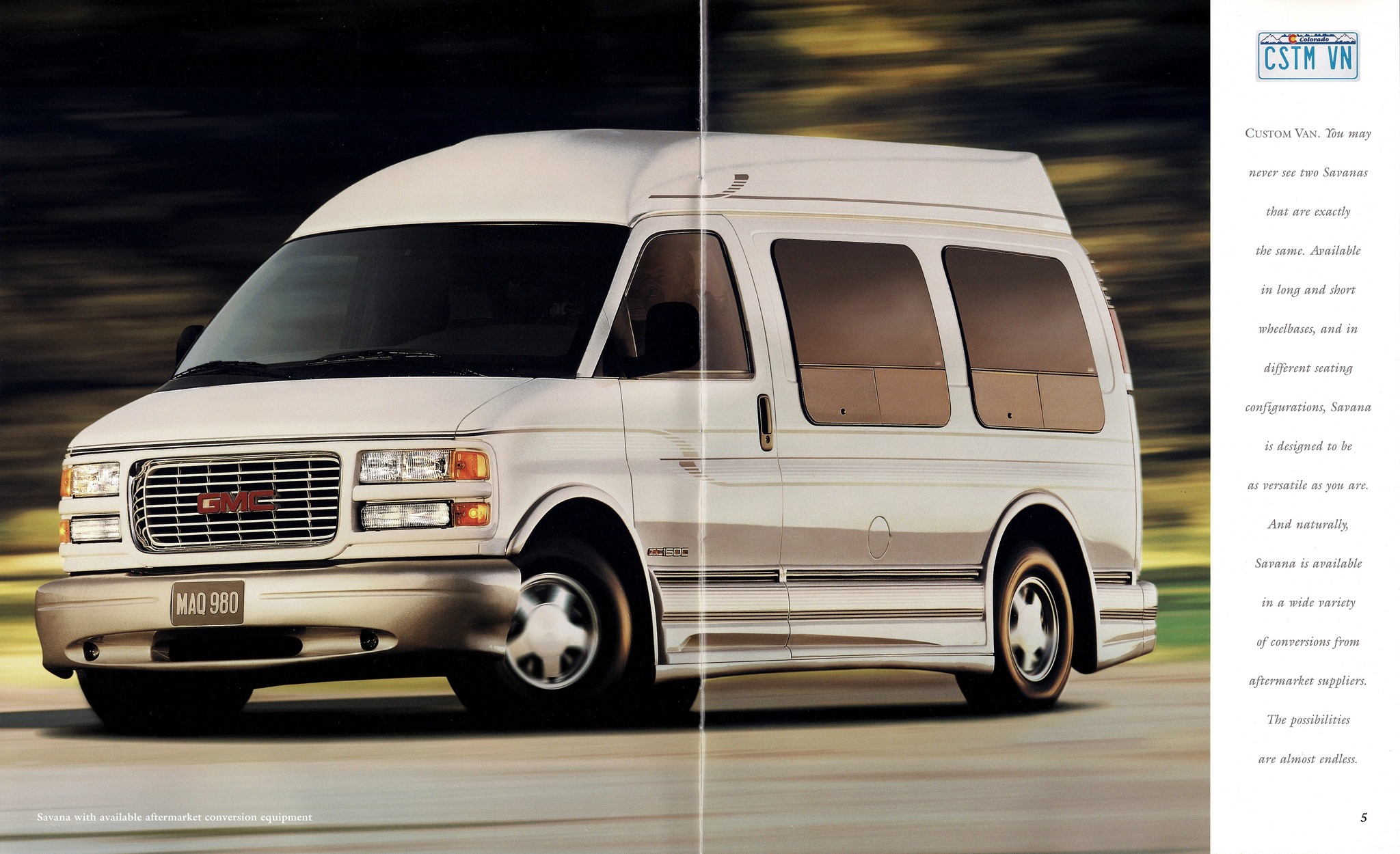 1997 GMC Savana Brochure 04-05