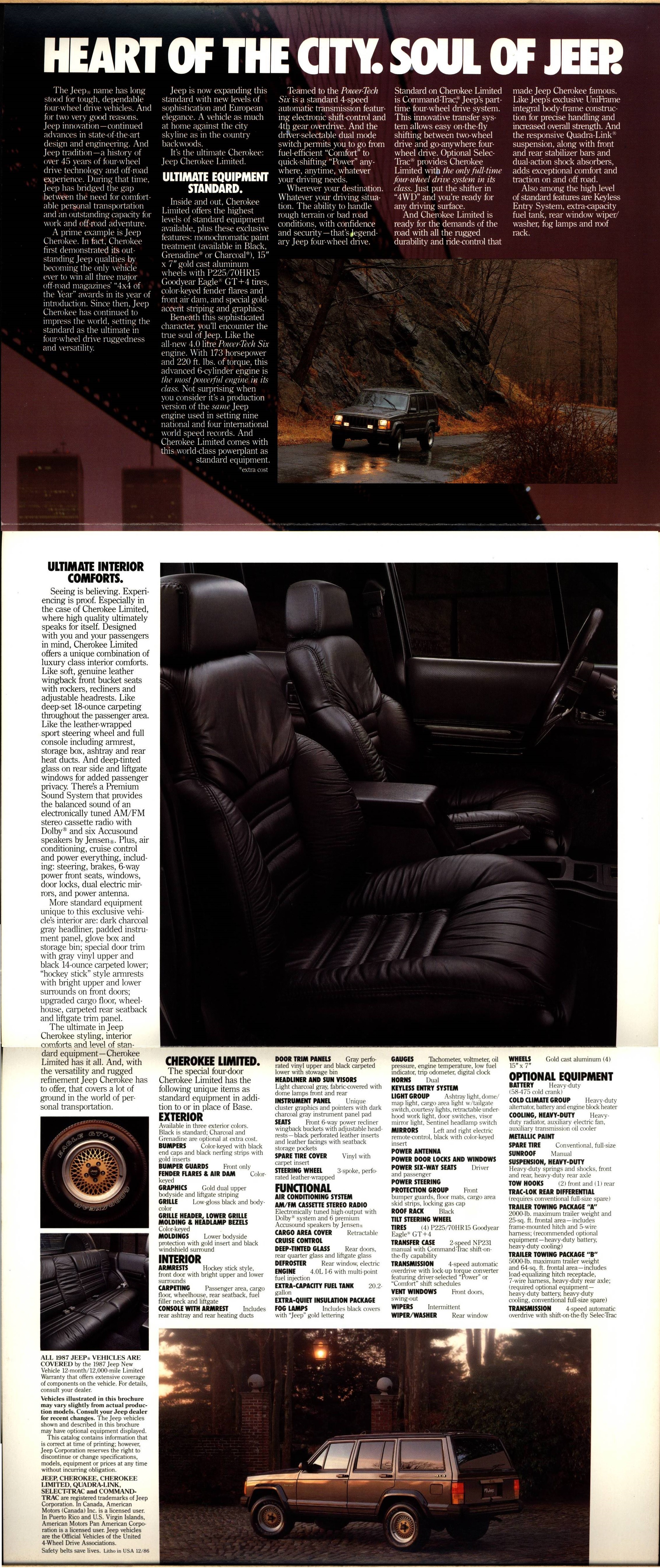 1987 Jeep Cherokee Limited Foldout 02-04-05