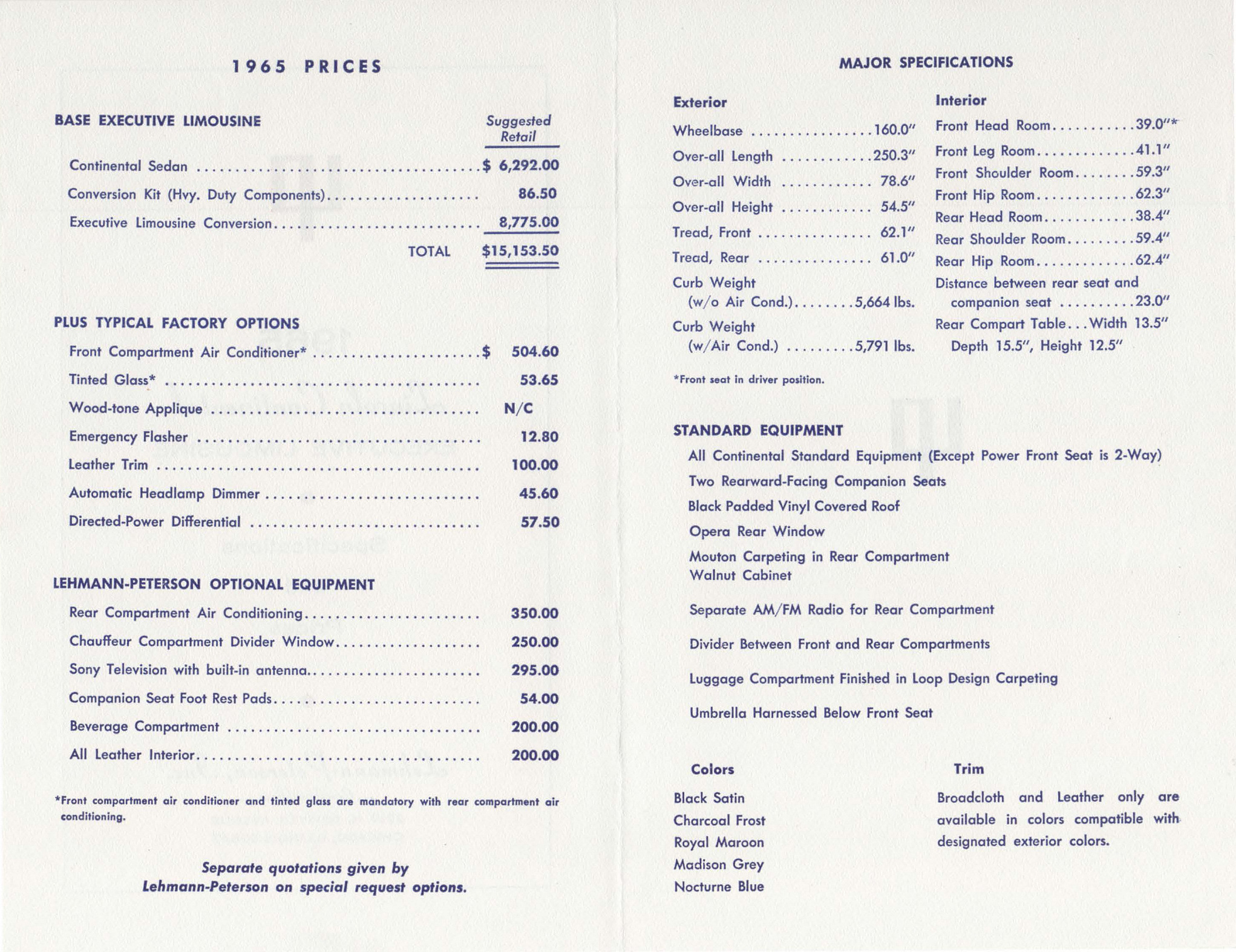 1965_Continental_Limousine_Price_List-02-03