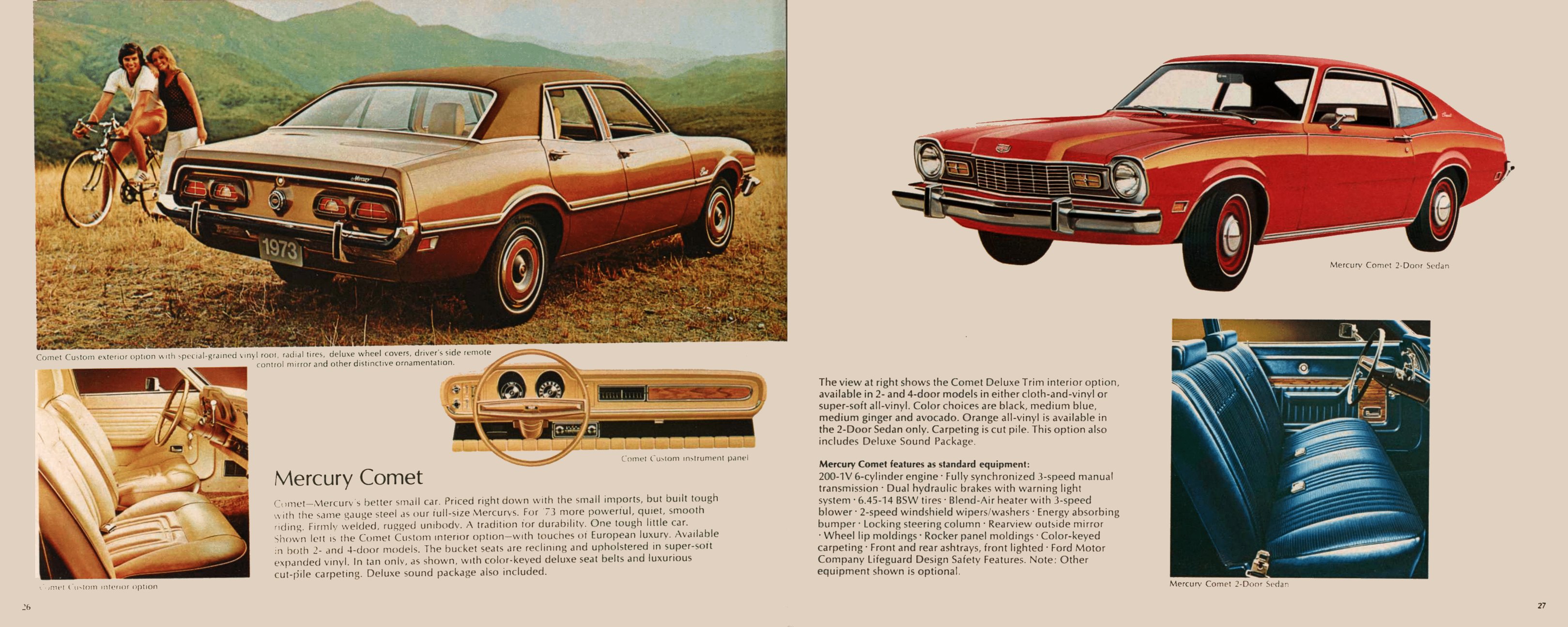 1973 Lincoln Mercury Full Line Brochure 26-27