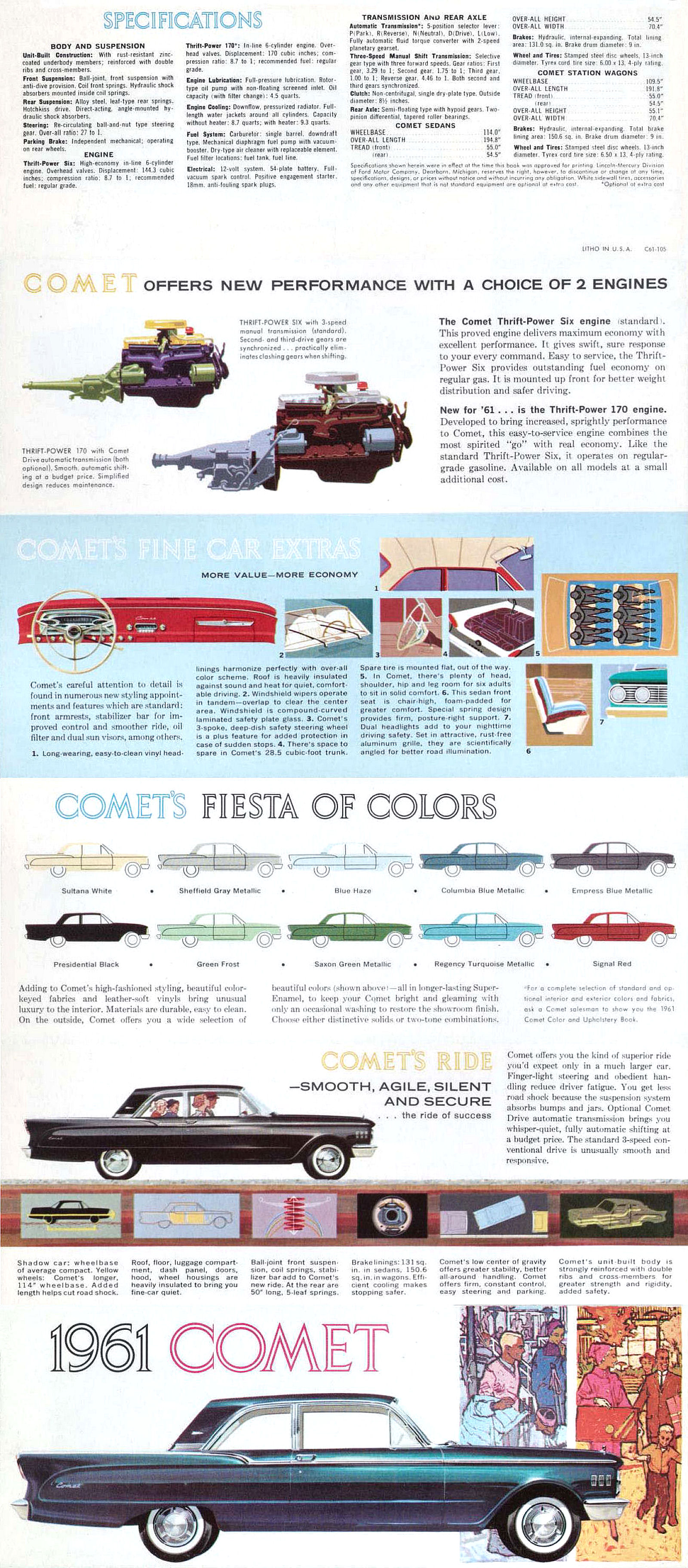 1961 Mercury Comet Foldout-Side A