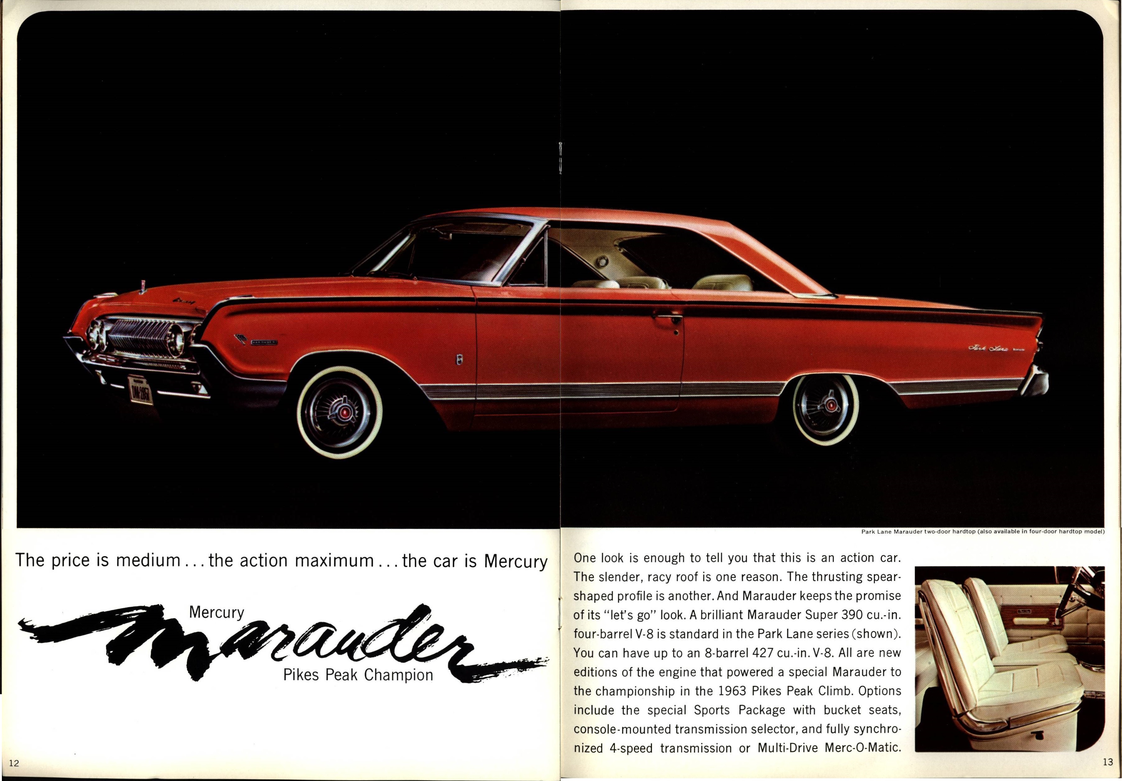 1964 Mercury Full Size Brochure 12-13