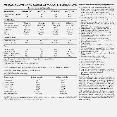 1972 Mercury Comet Brochure (Cdn) 08