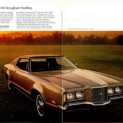 1972 Mercury Full Line Prestige Brochure 22-23