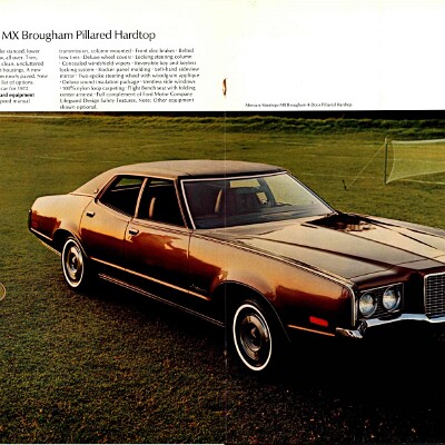 1972 Mercury Full Line Prestige Brochure 24-25
