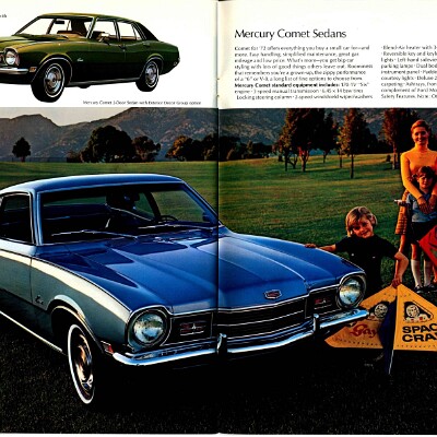 1972 Mercury Full Line Prestige Brochure 42-43