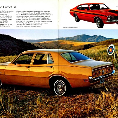 1972 Mercury Full Line Prestige Brochure 44-45