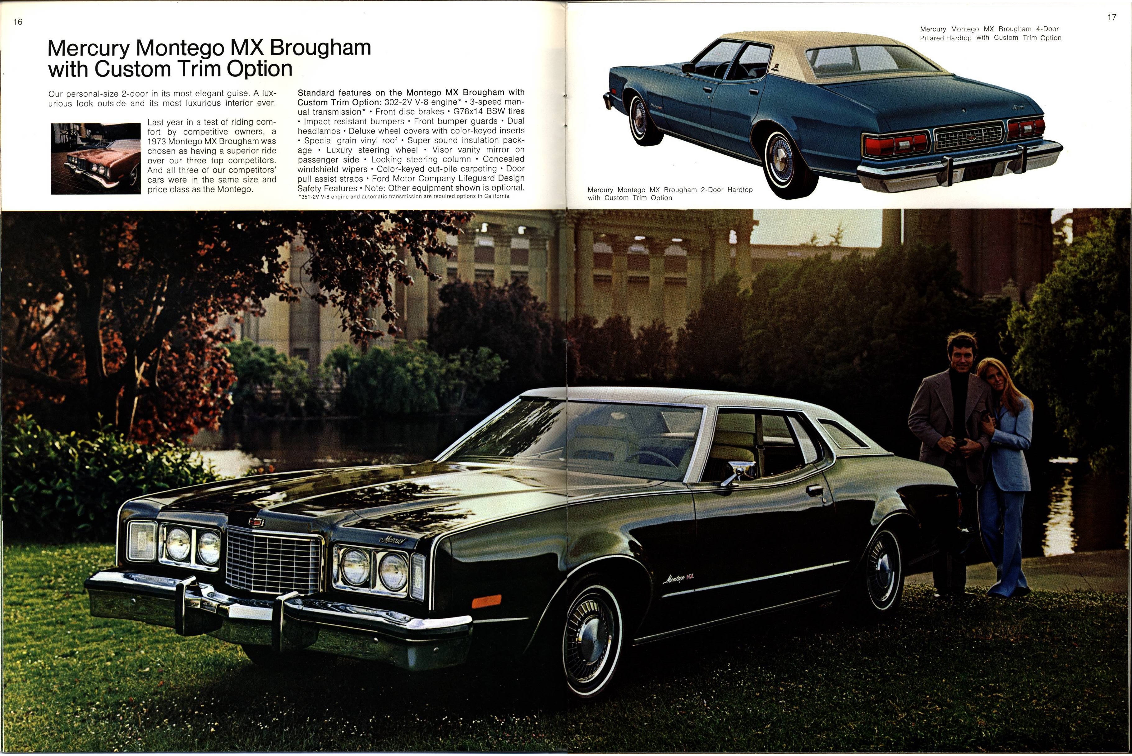 1974 Mercury Full Line Brochure 16-17