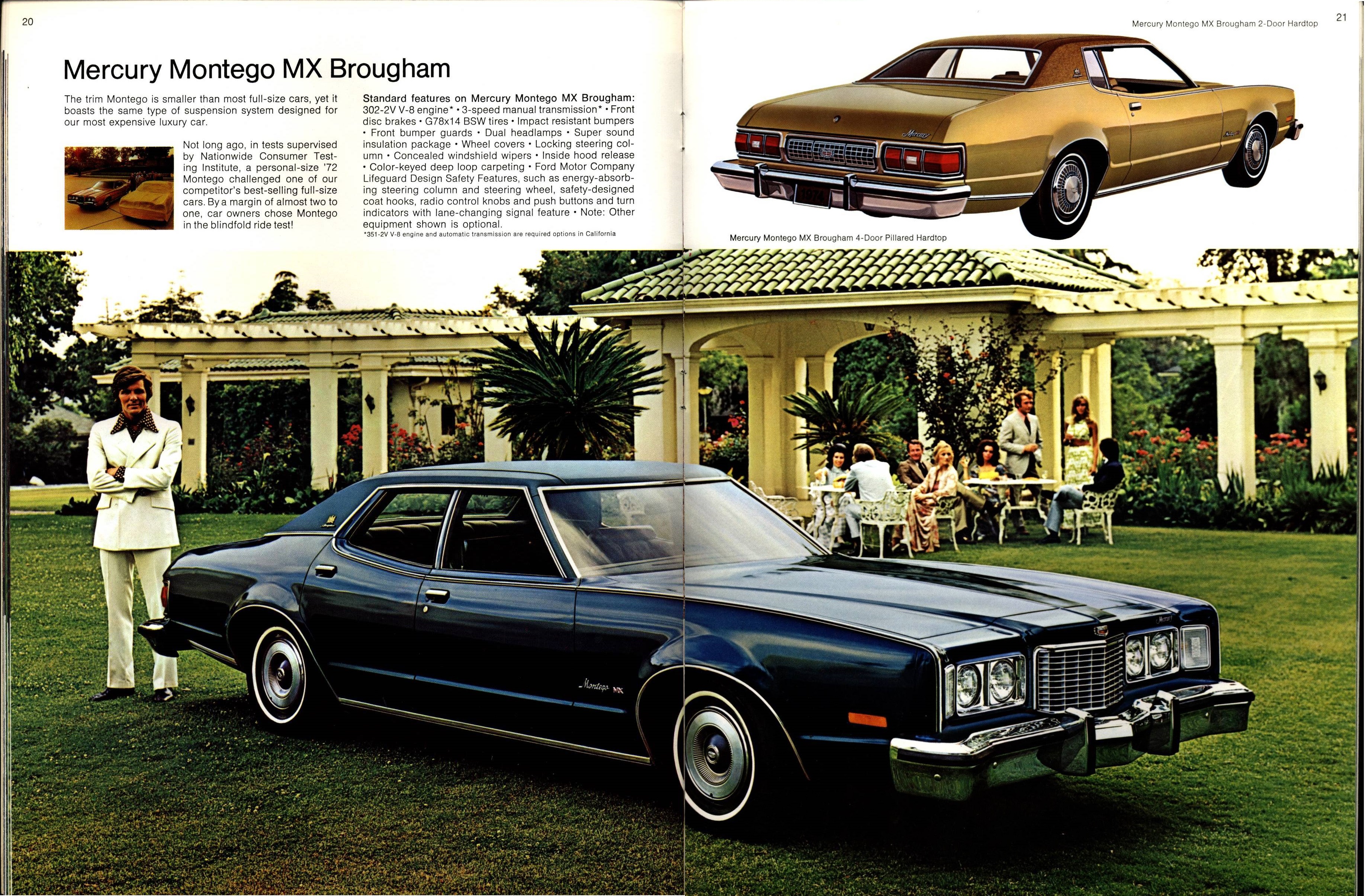 1974 Mercury Full Line Brochure 20-21