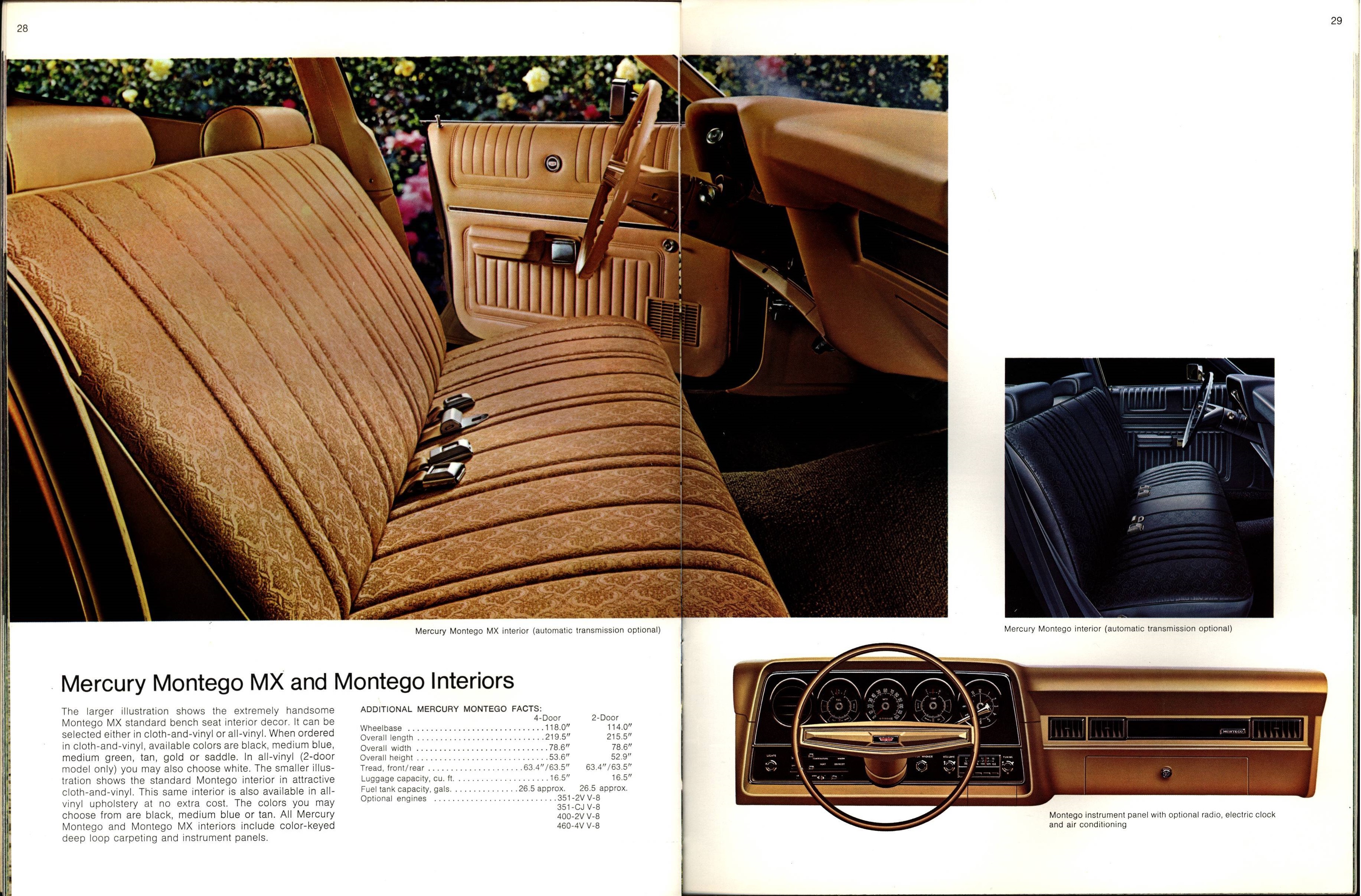 1974 Mercury Full Line Brochure 28-29